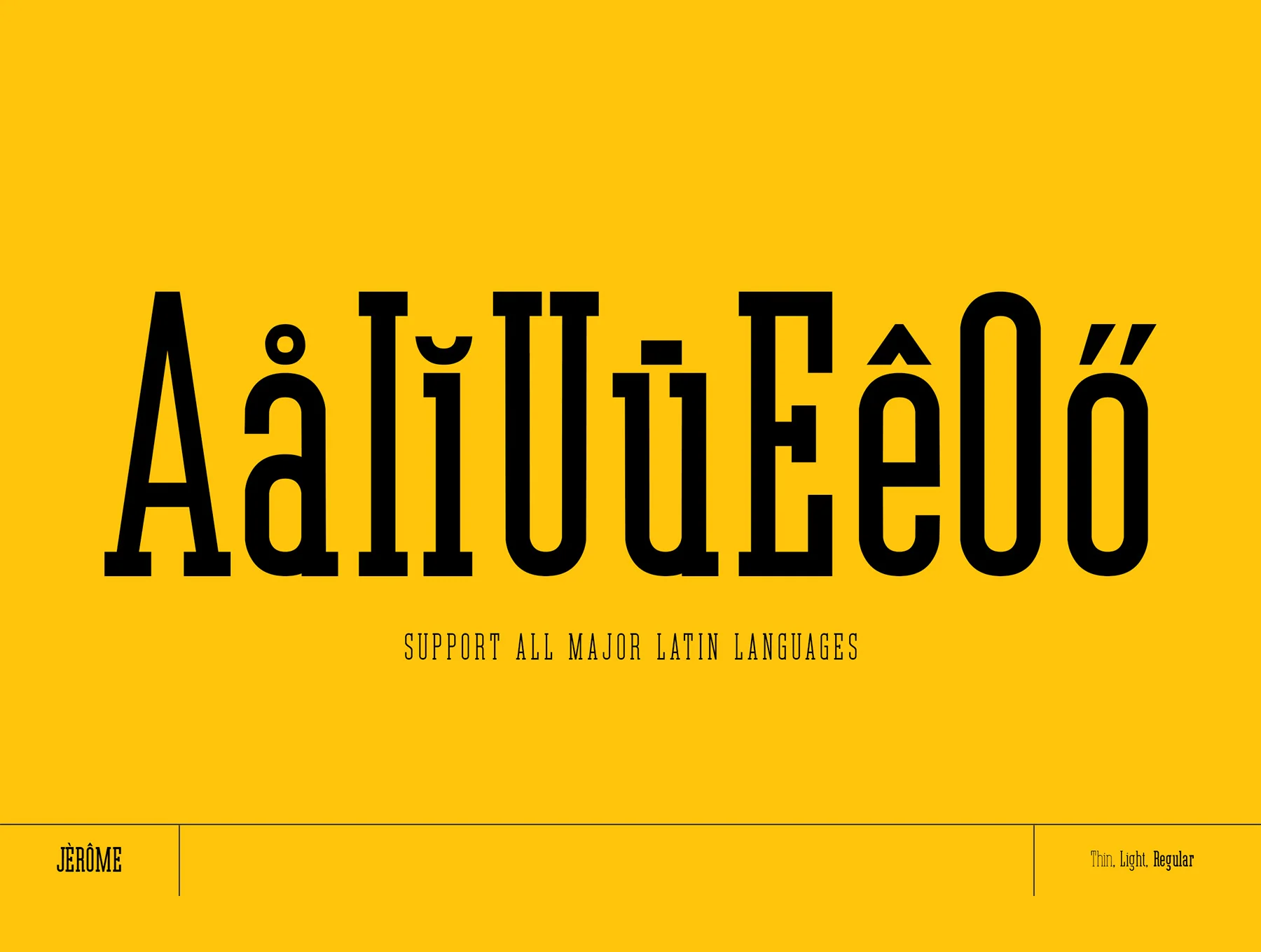 Jerome - Condensed Slab Serif 6