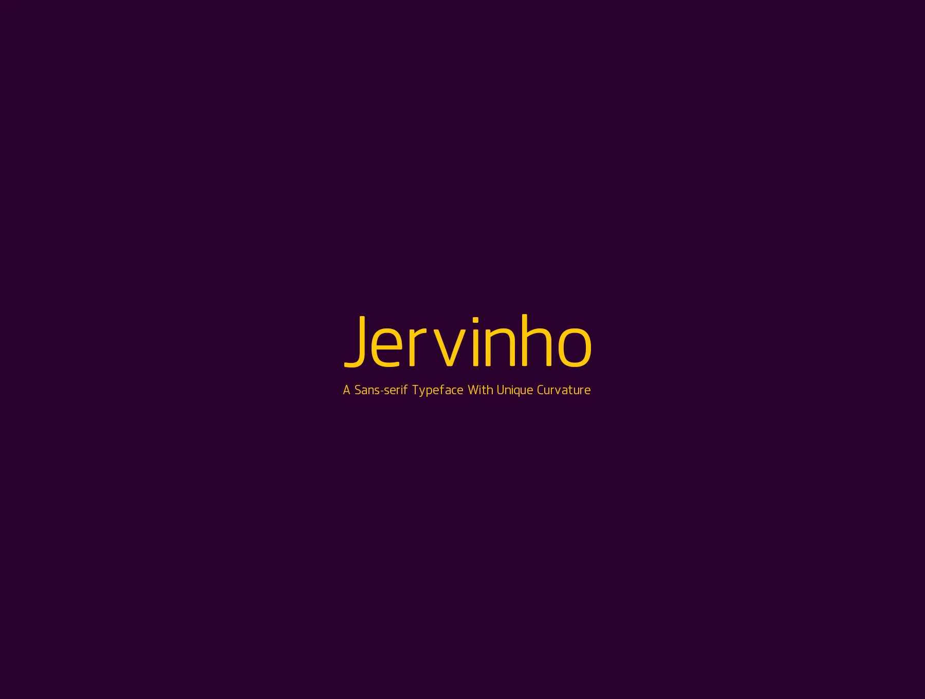 Jervinho Typeface