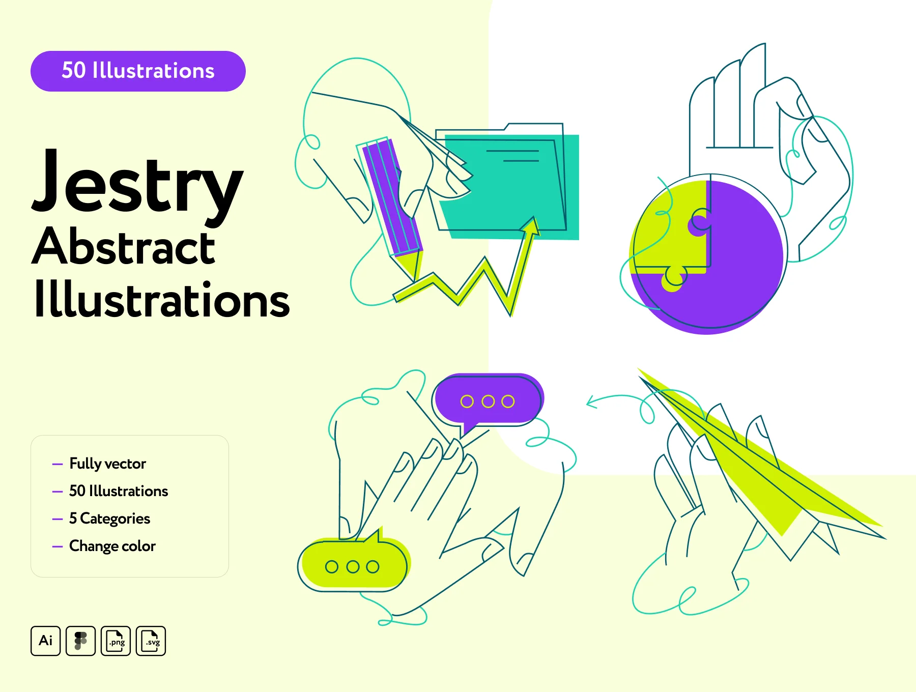 Jestry Abstract Hands Illustration