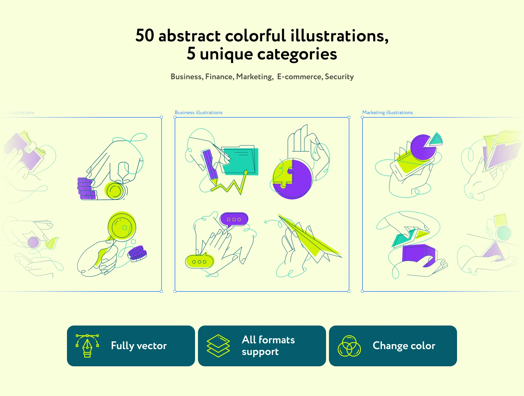 Jestry Abstract Hands Illustration 2