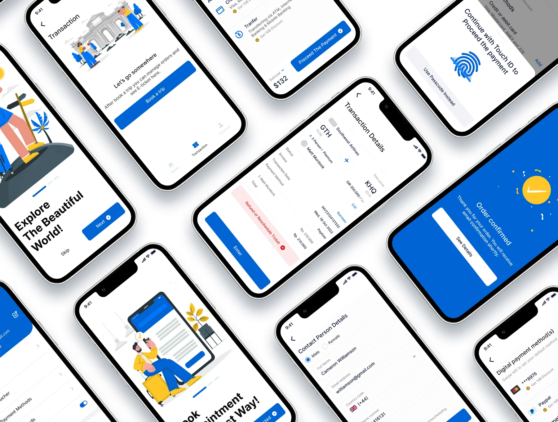 Jet Flight Booking App UI Kit 2