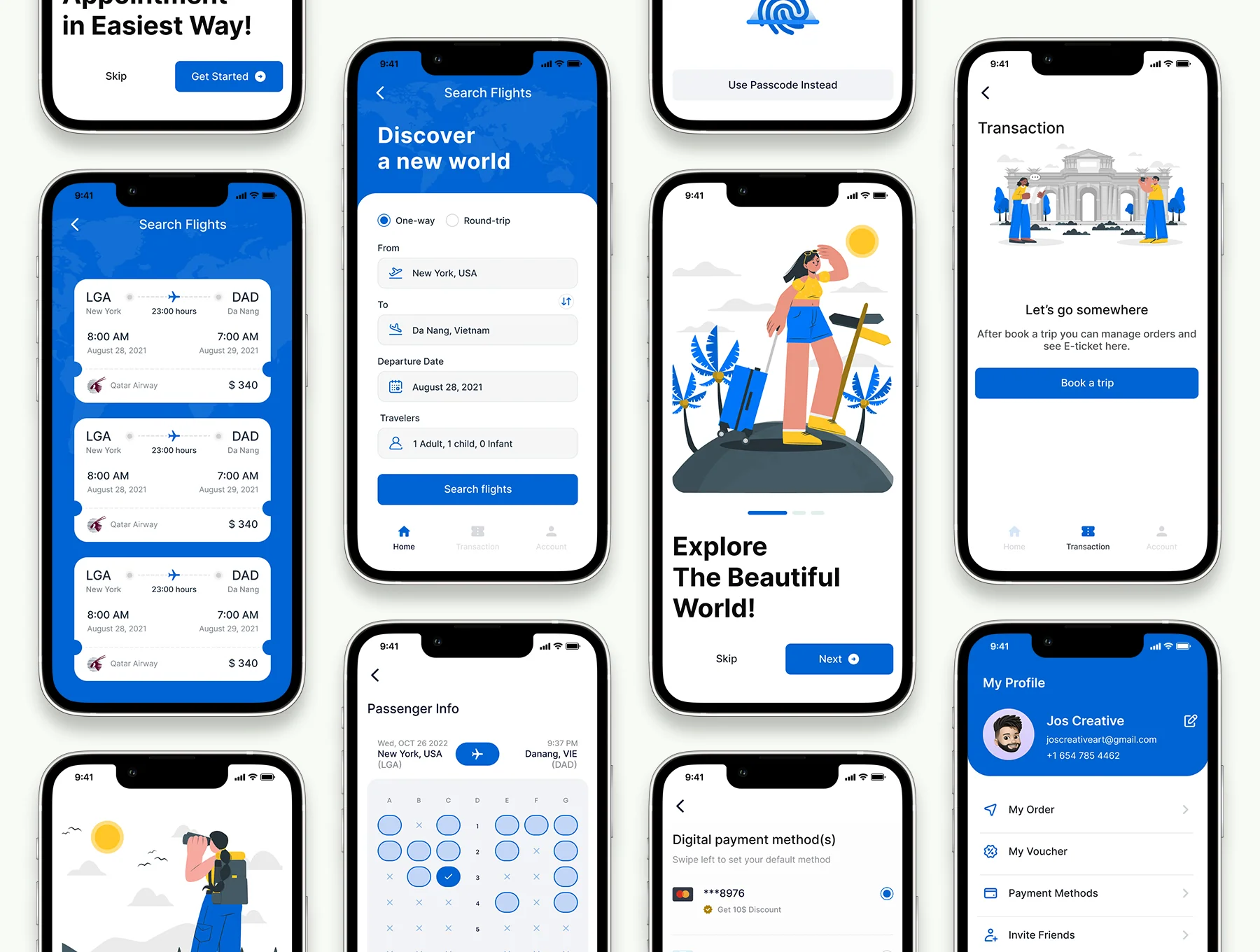 Jet Flight Booking App UI Kit 7