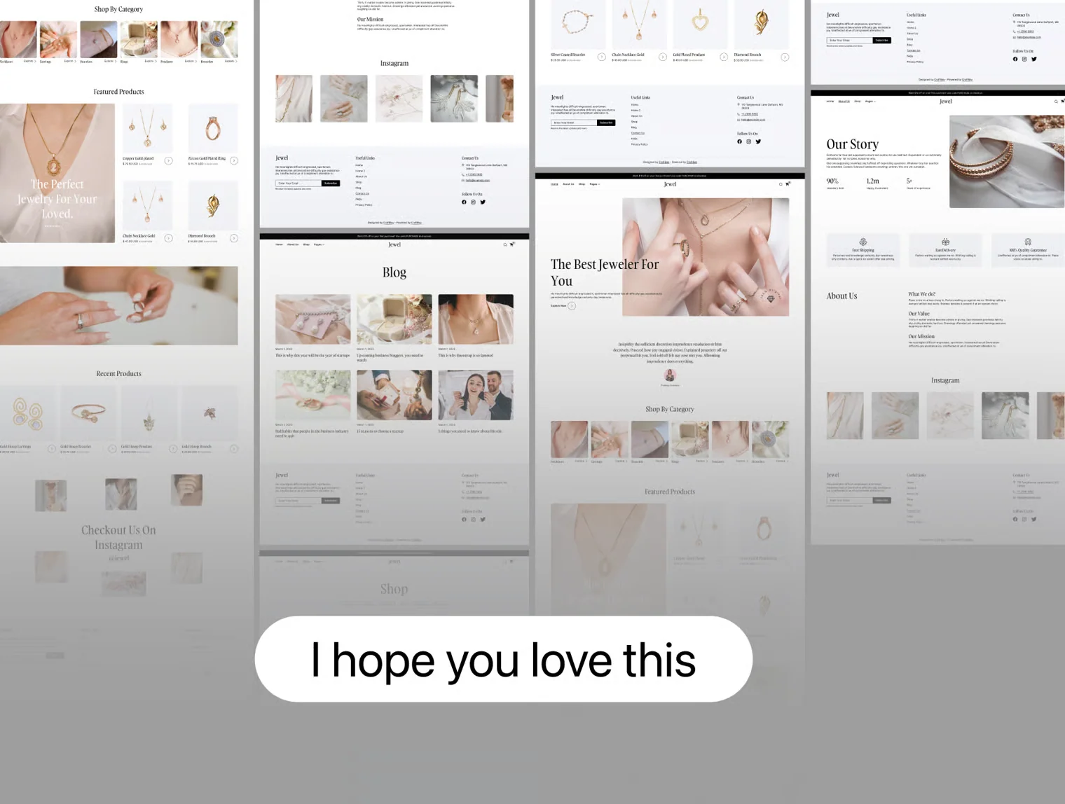 Jewel – Jewelry E-commerce Website Design 6