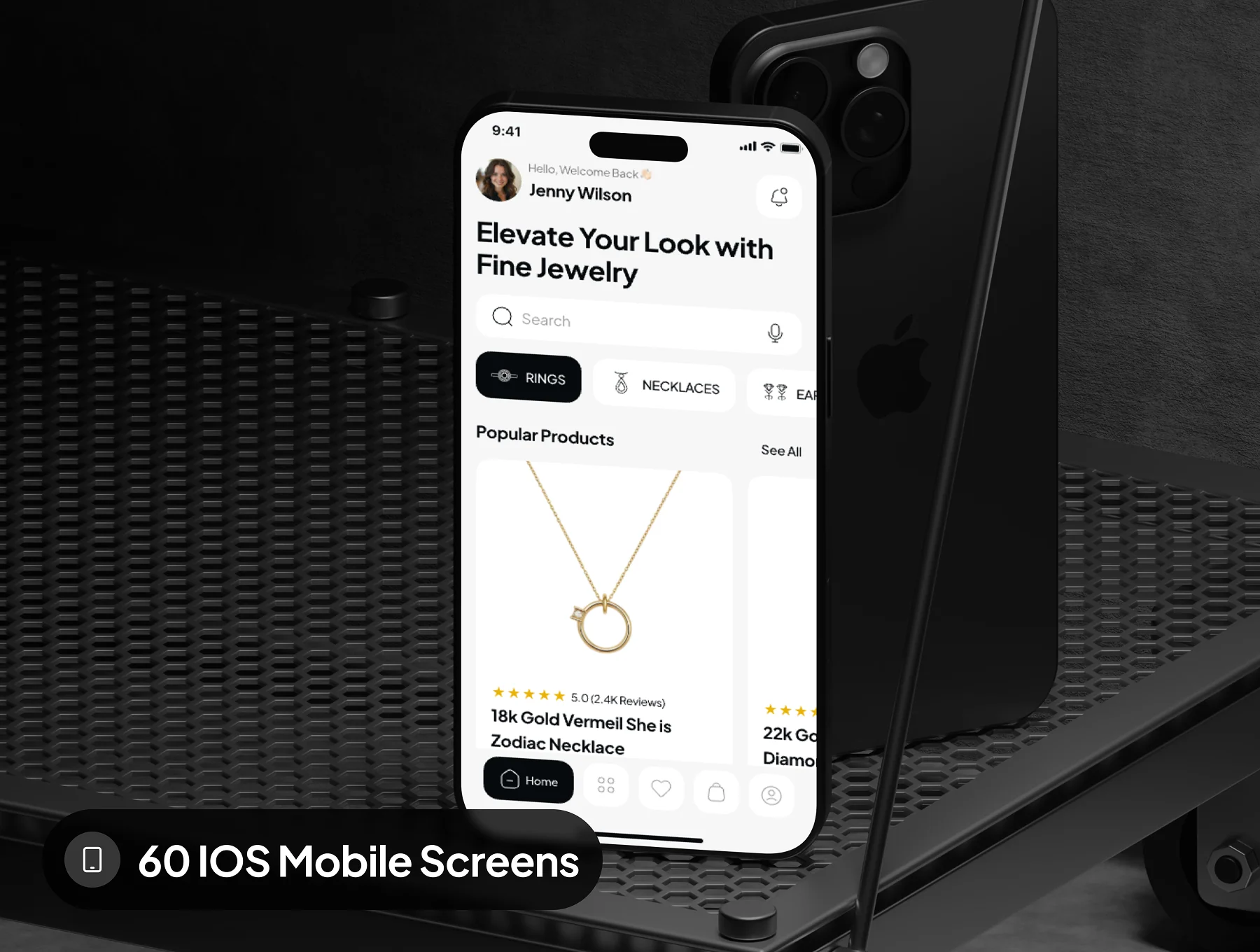 Jewelique - Jewelry Shop Ecommerce App UI Kit 5
