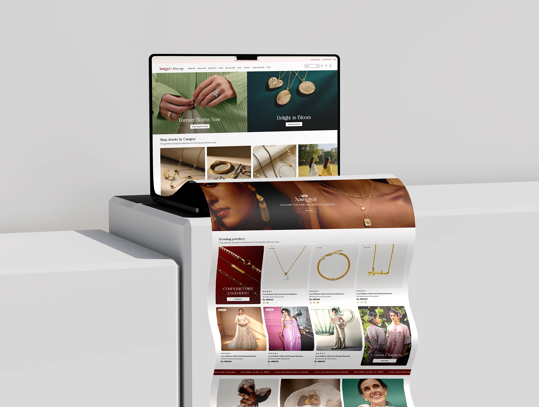 Jewellery E-Commerce Website UI Kit for Figma - Aanvaya 5