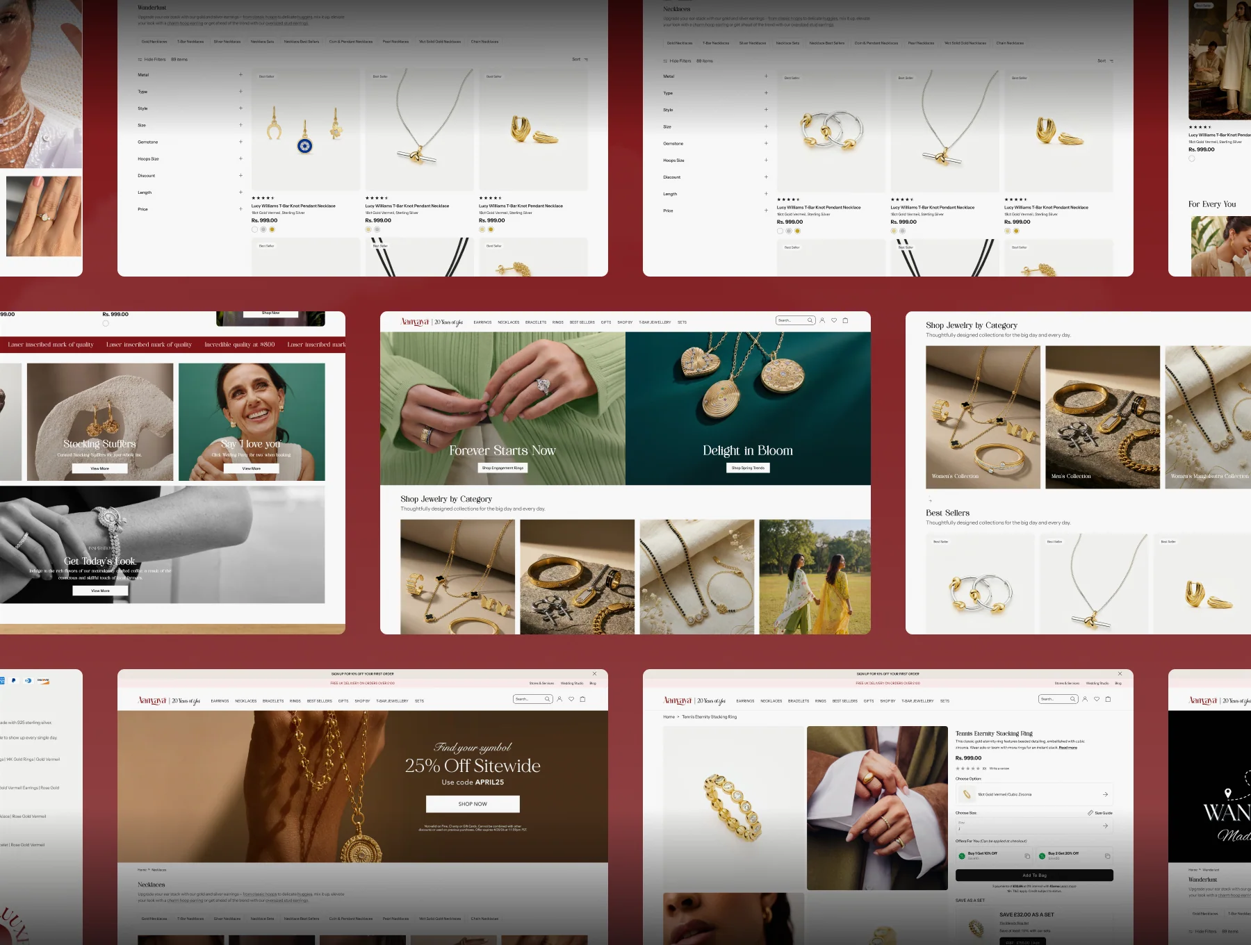 Jewellery E-Commerce Website UI Kit for Figma - Aanvaya 7