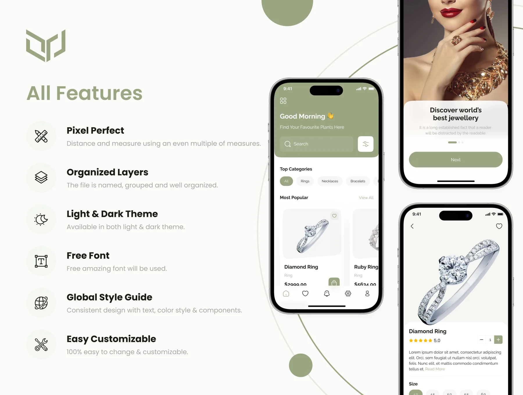 Jewellery Shop App UI Kit 2