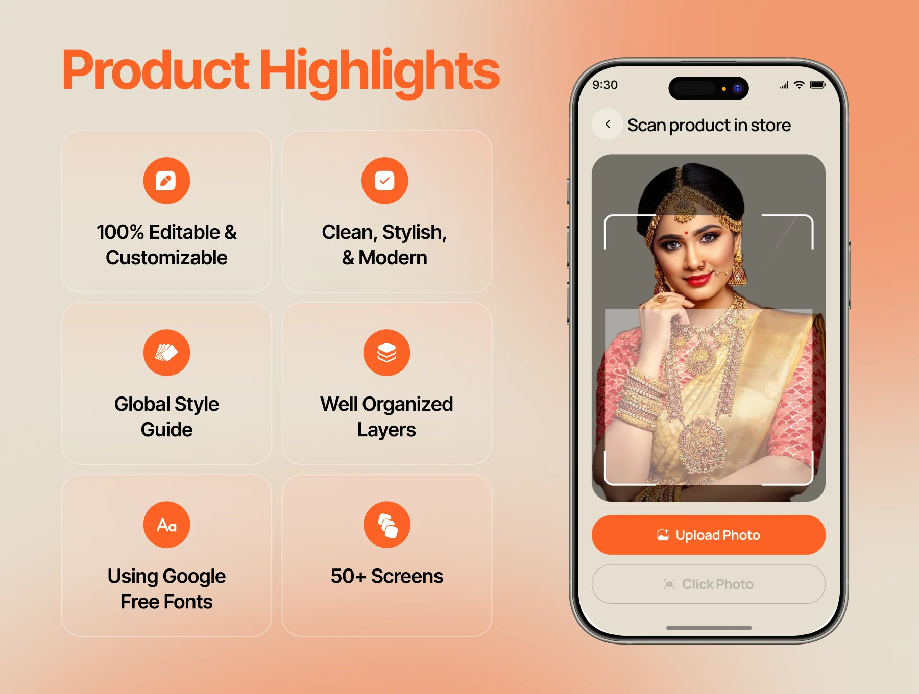 Jewelora - Online Jwelry E-commerce Store App UI Kit 2