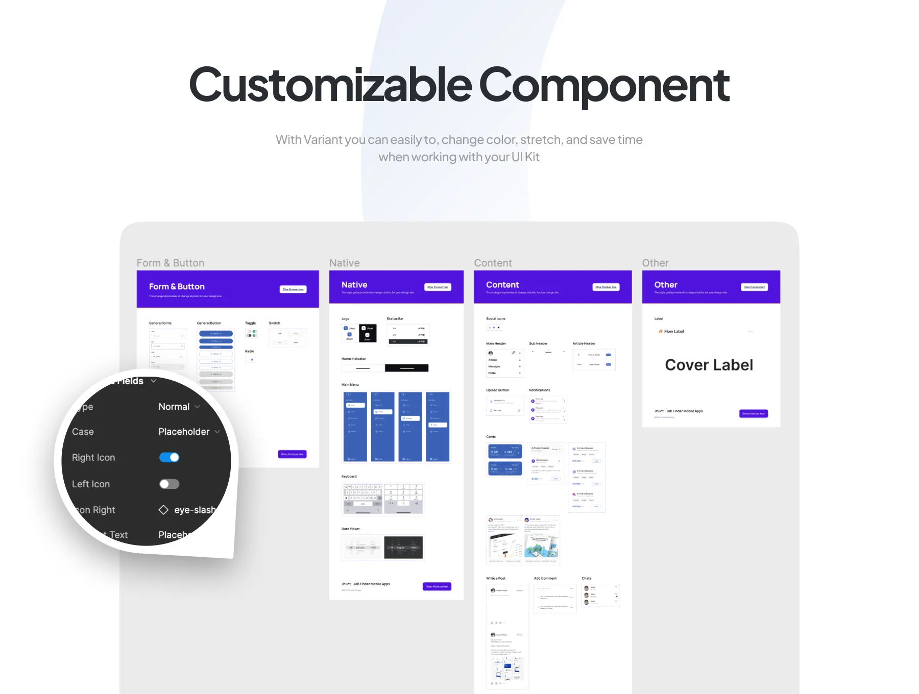 Jhunt - Job Finder Mobile App UI Kit 4