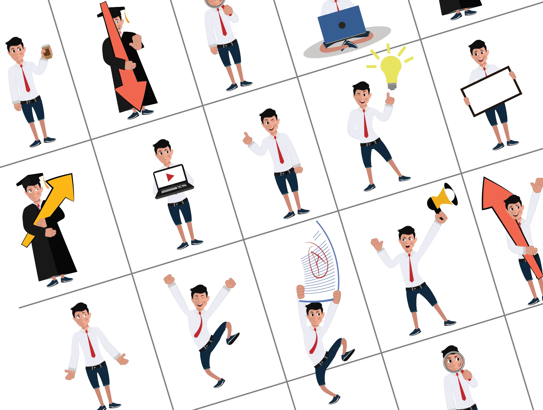 Student Jim Illustrations Pack 2