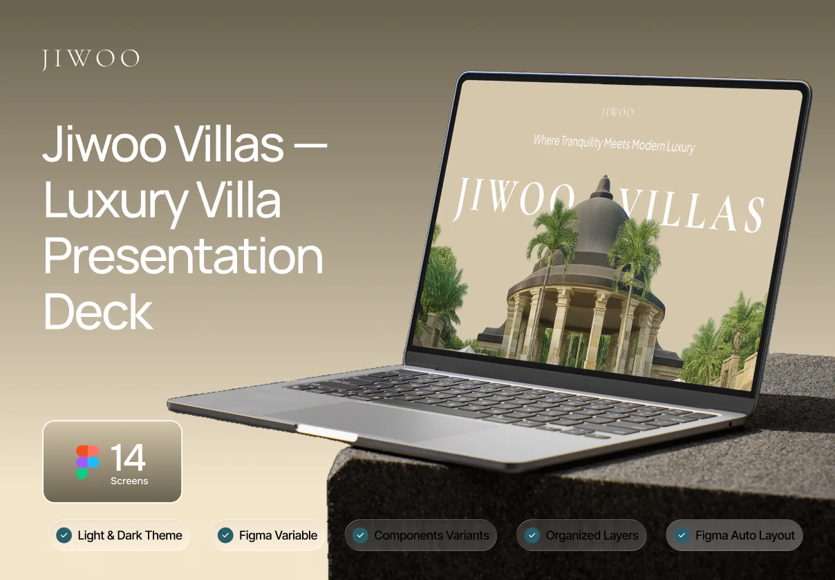 Jiwoo — Luxury Villa & Resort Presentation Deck
