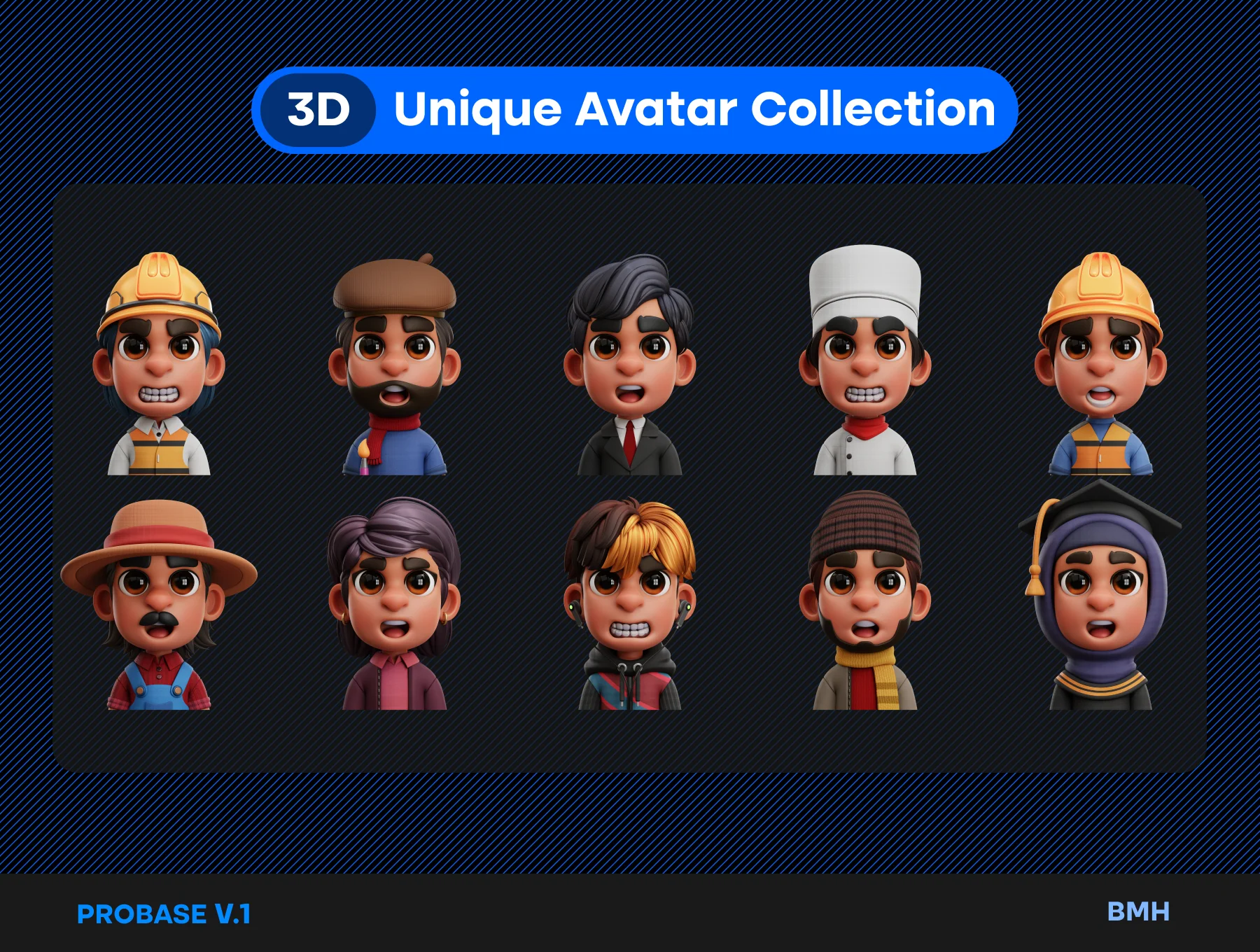 Profession 3D Avatars Illustration 5