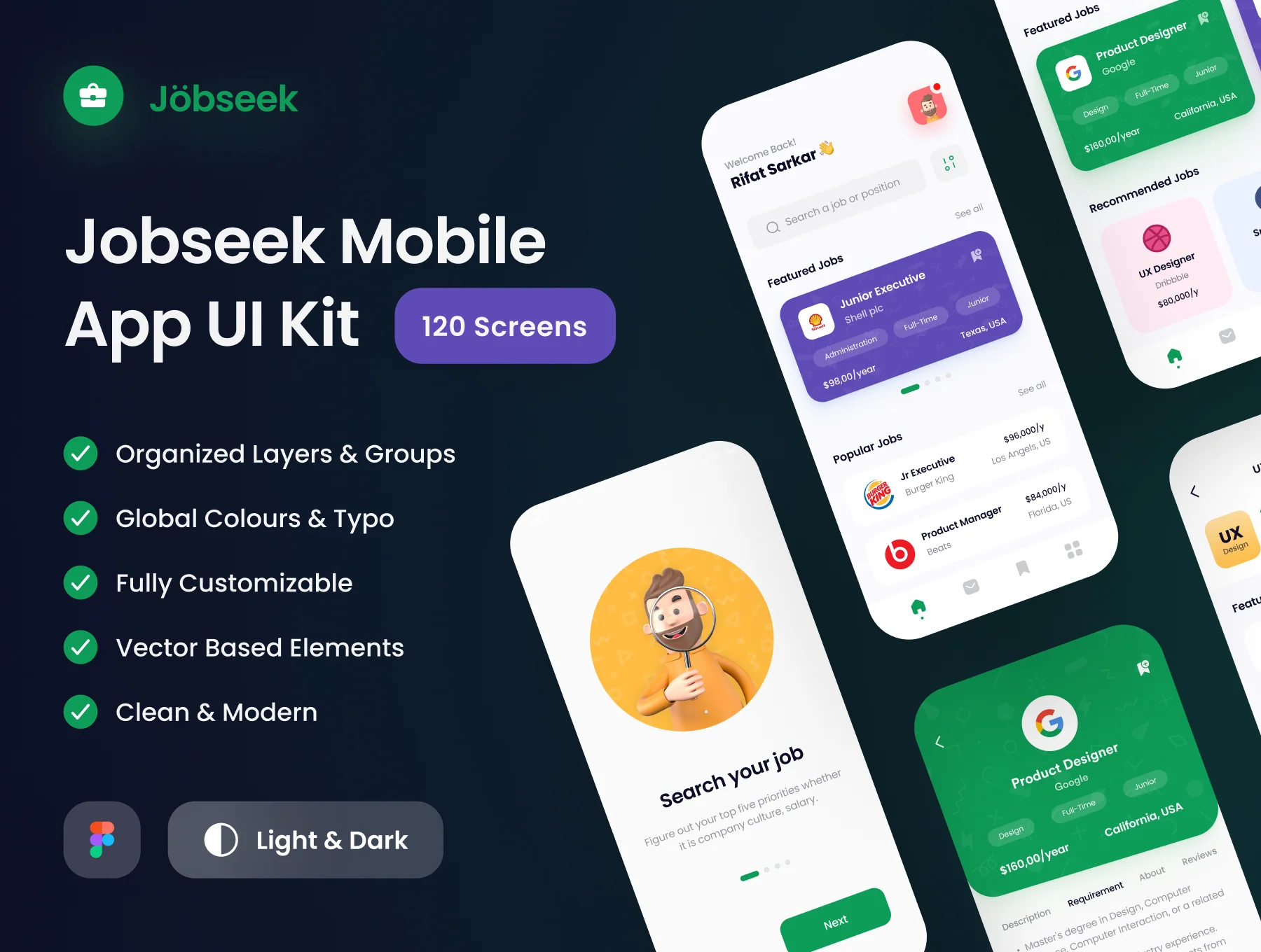 Job Finder App UI Kit