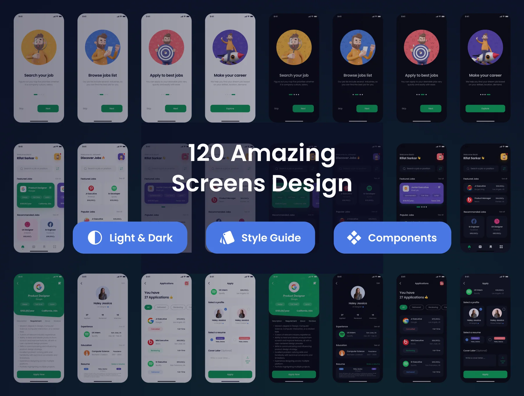 Job Finder App UI Kit 2