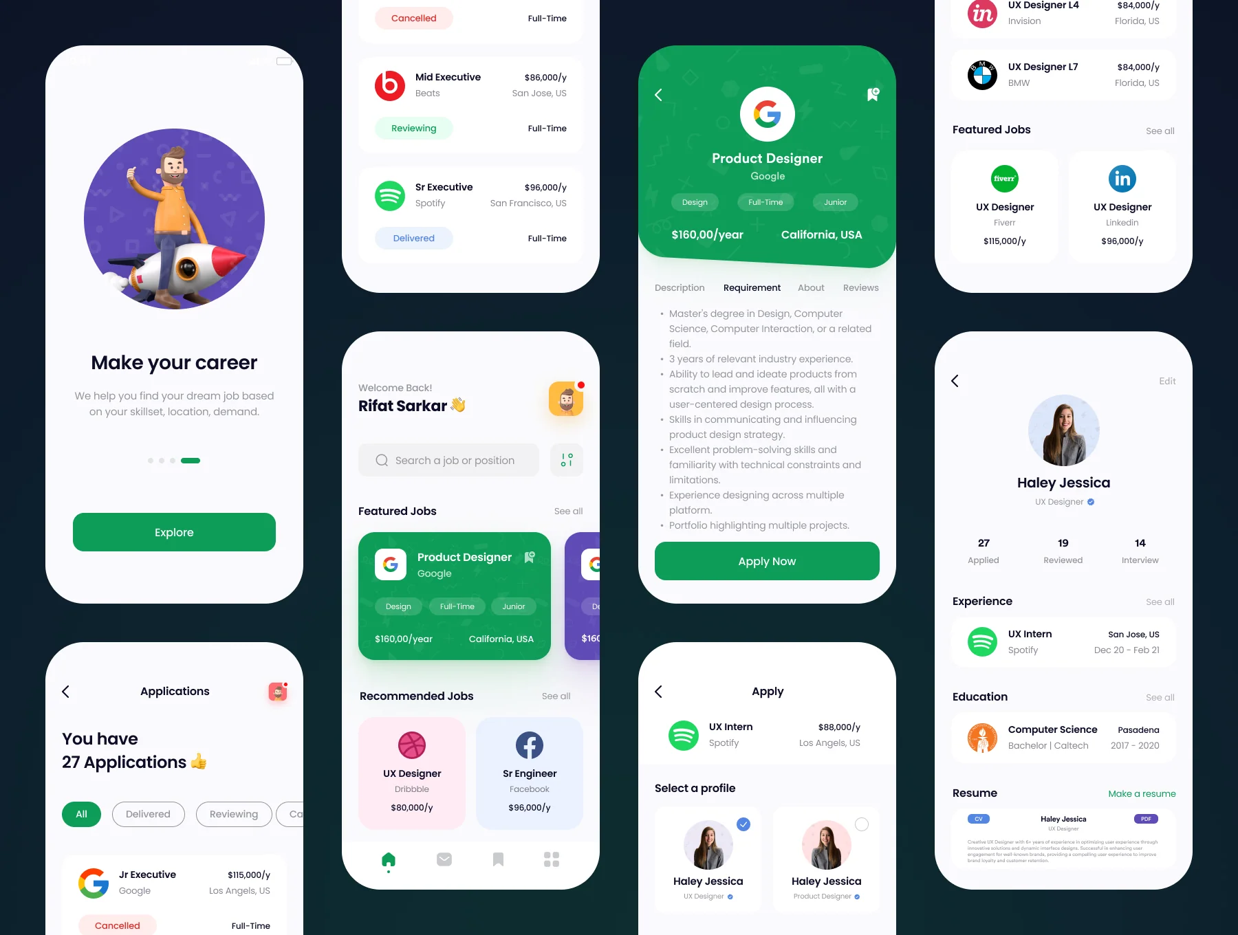 Job Finder App UI Kit 5