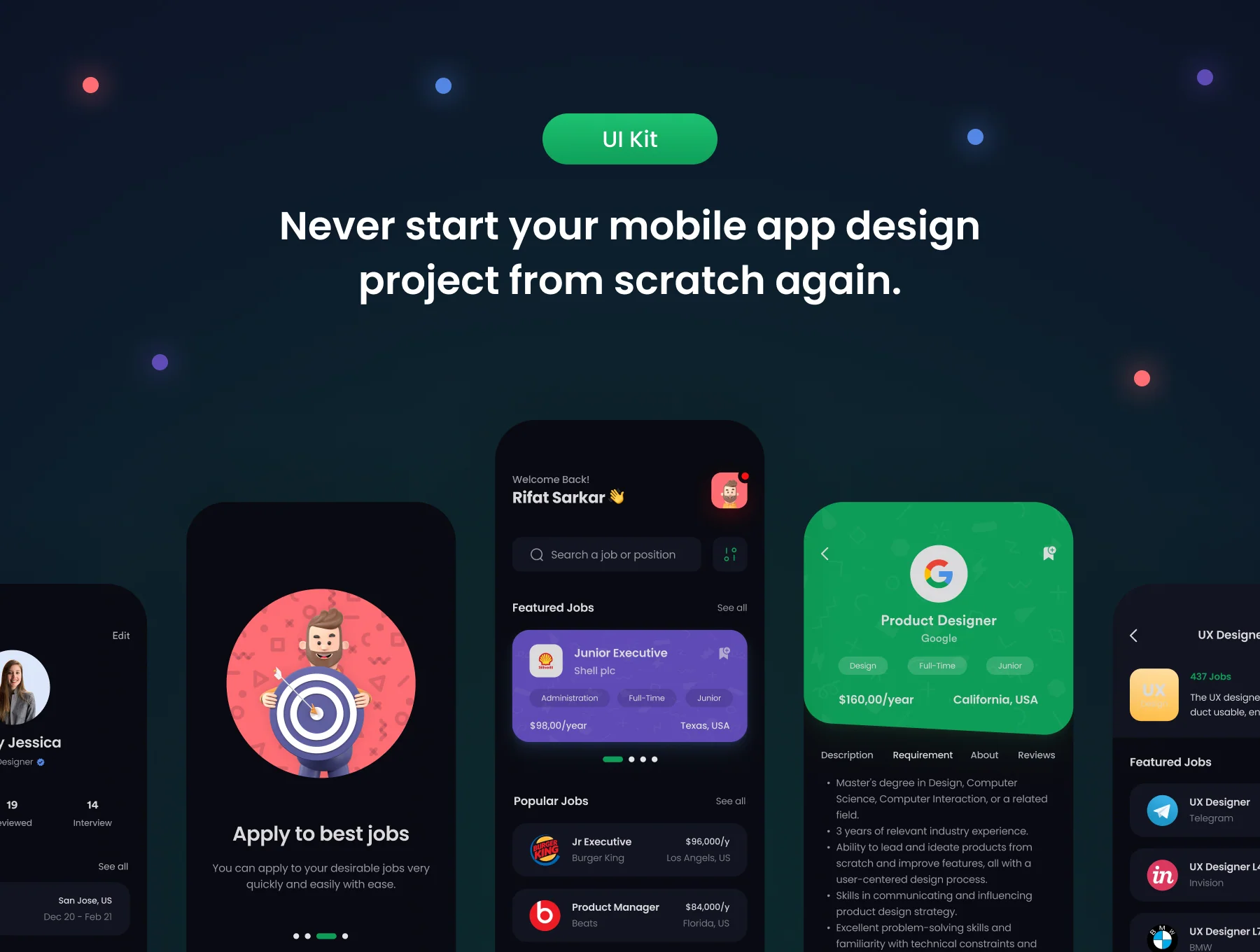 Job Finder App UI Kit 6