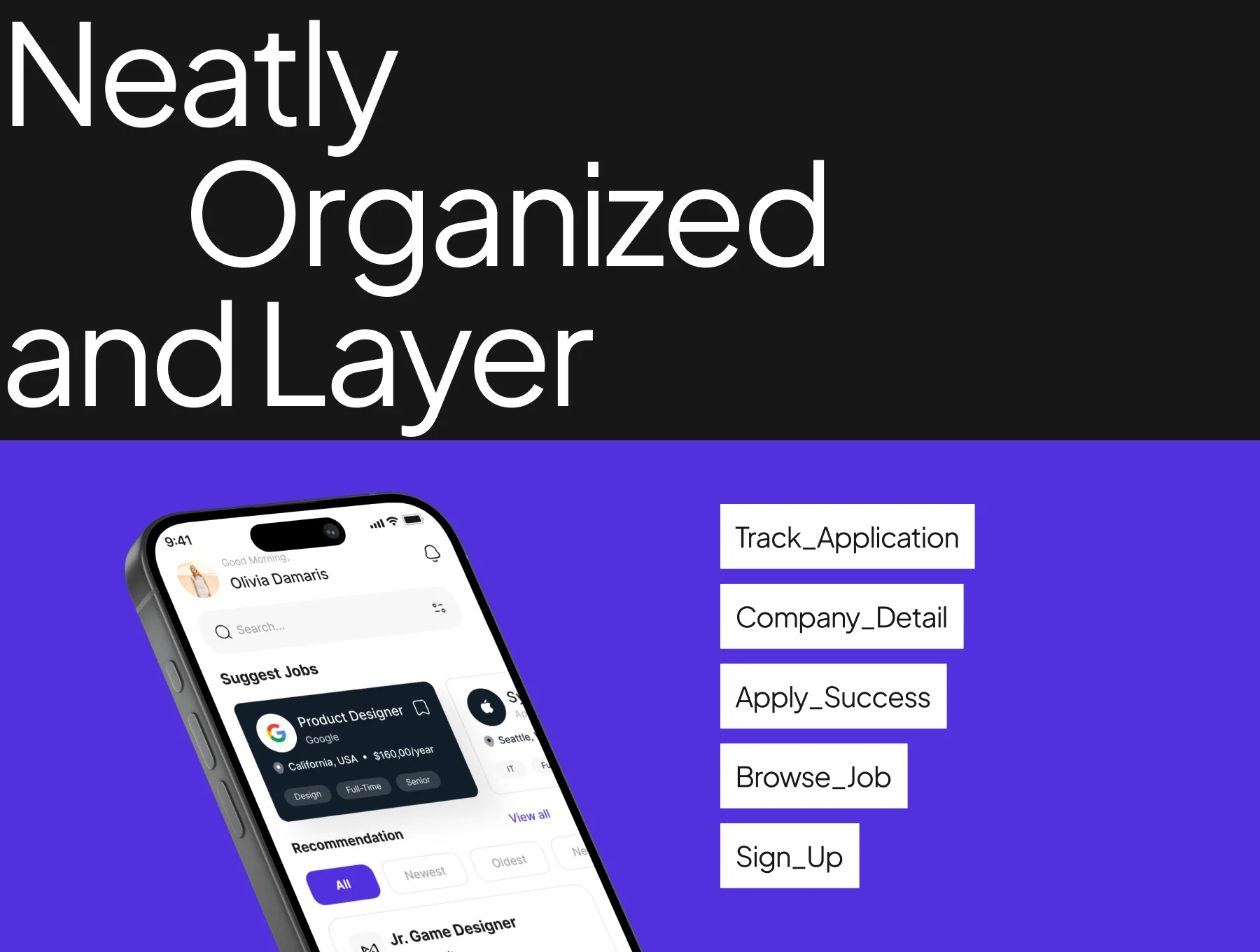 Job Finder App UI Kit V.2 3
