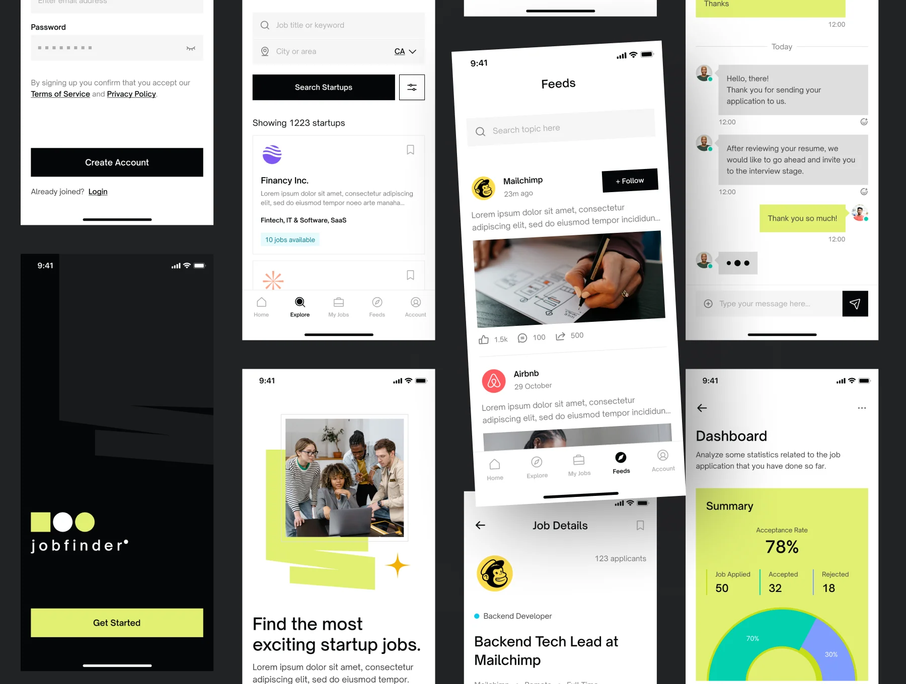Job Finder App UI Kit 3