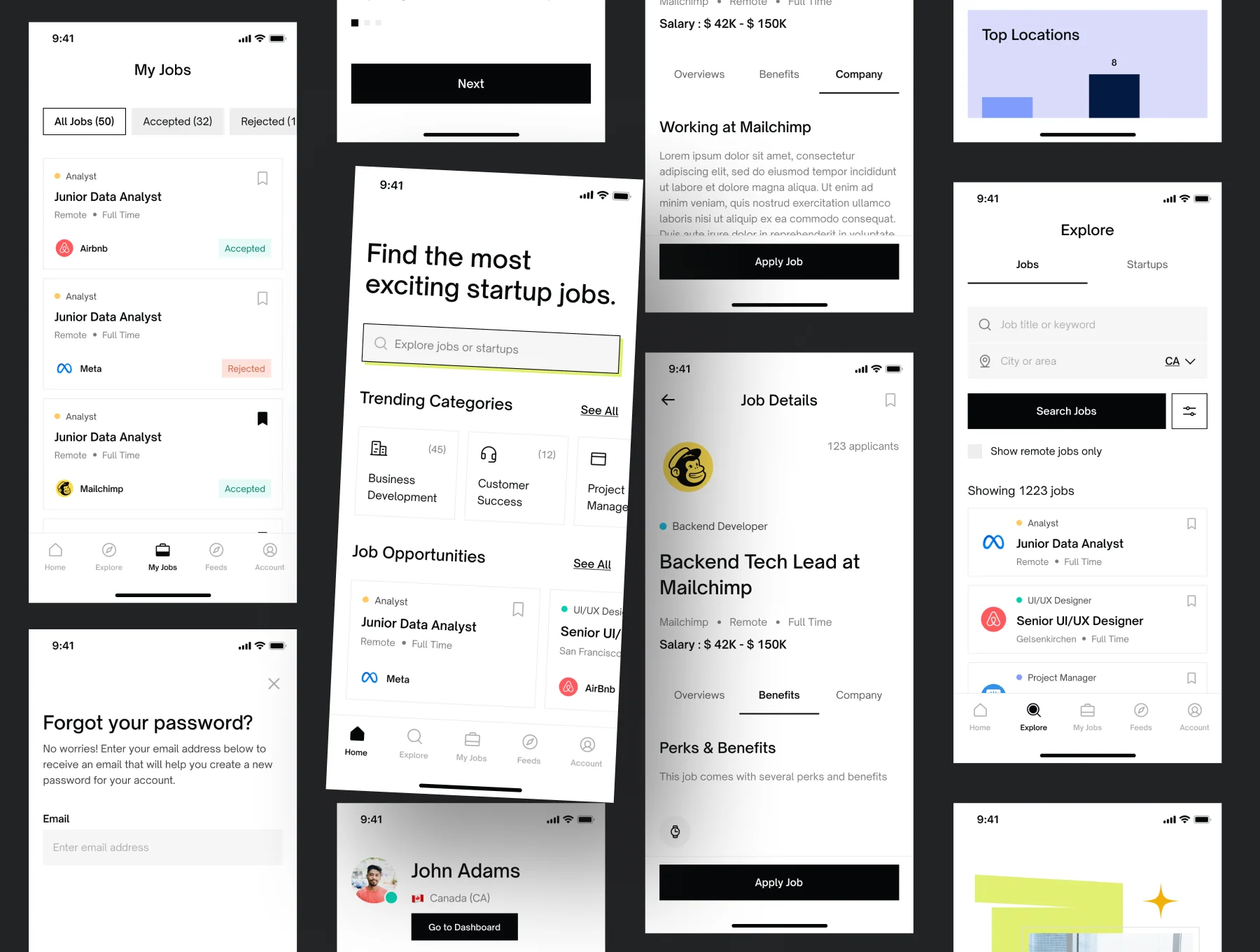 Job Finder App UI Kit 5