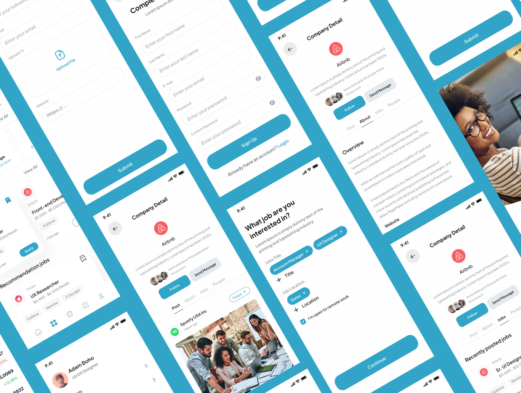 Job Finder App UI Kits 2