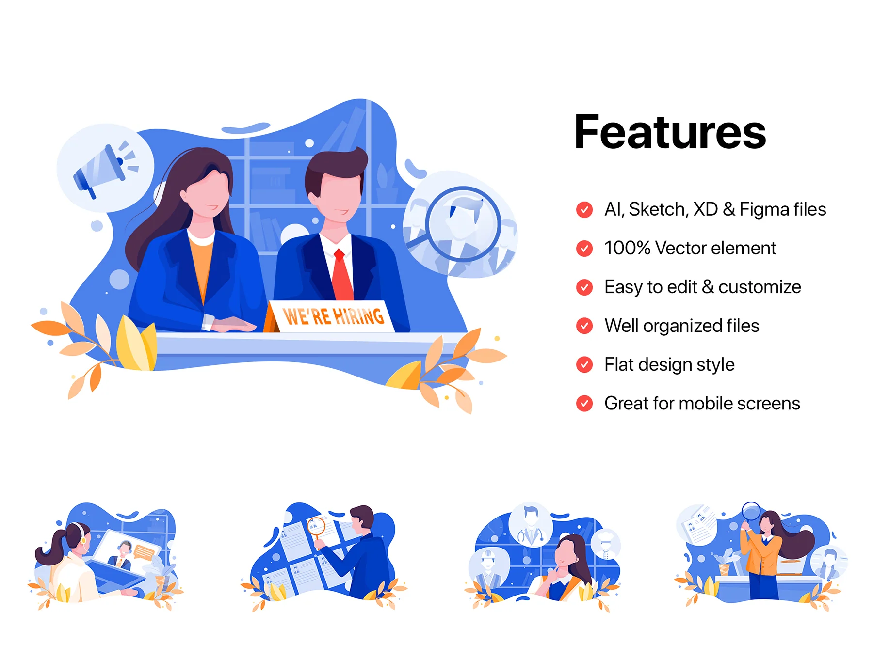 Job Interview Illustrations 2