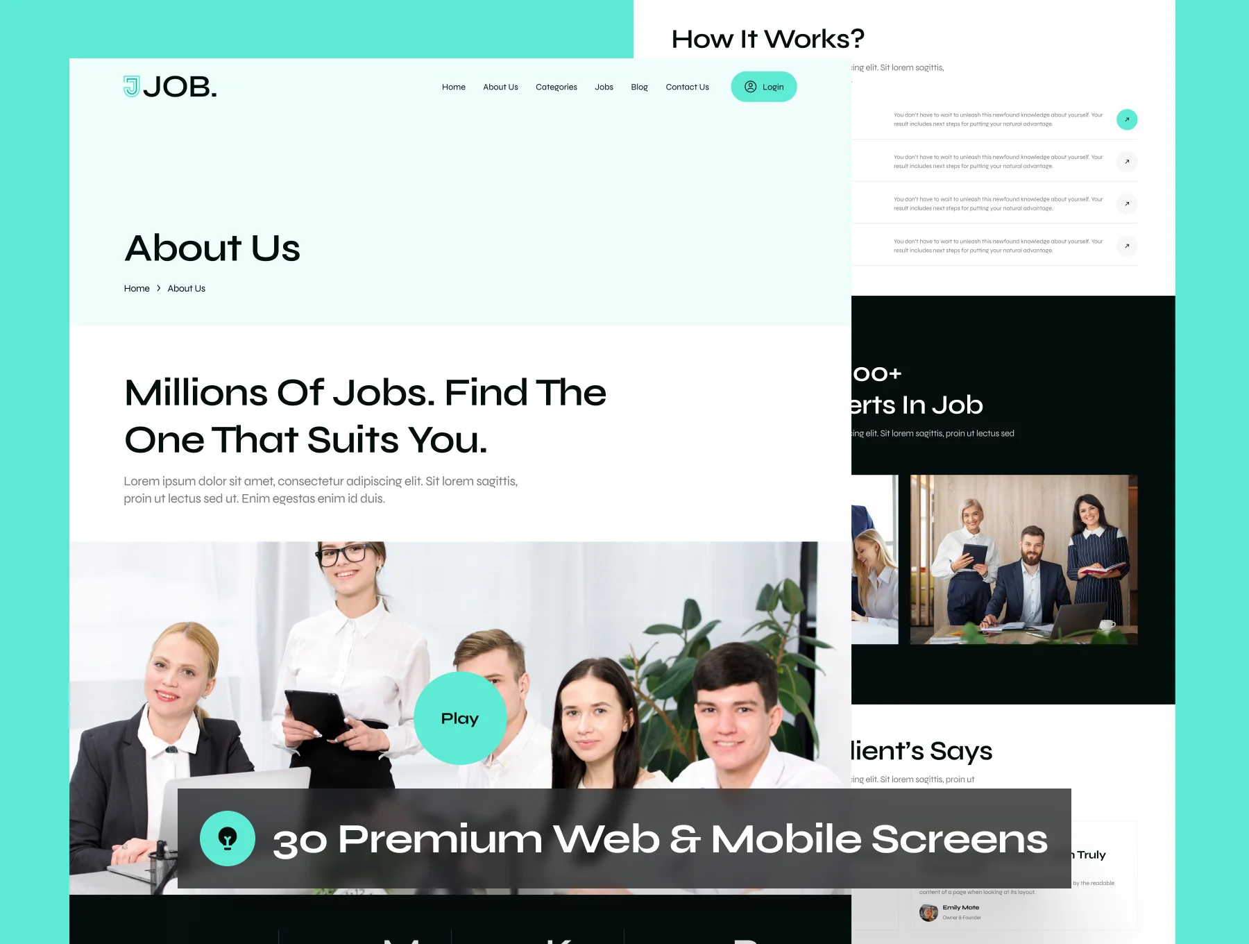 Job - Job Finder Website UI Kit 6
