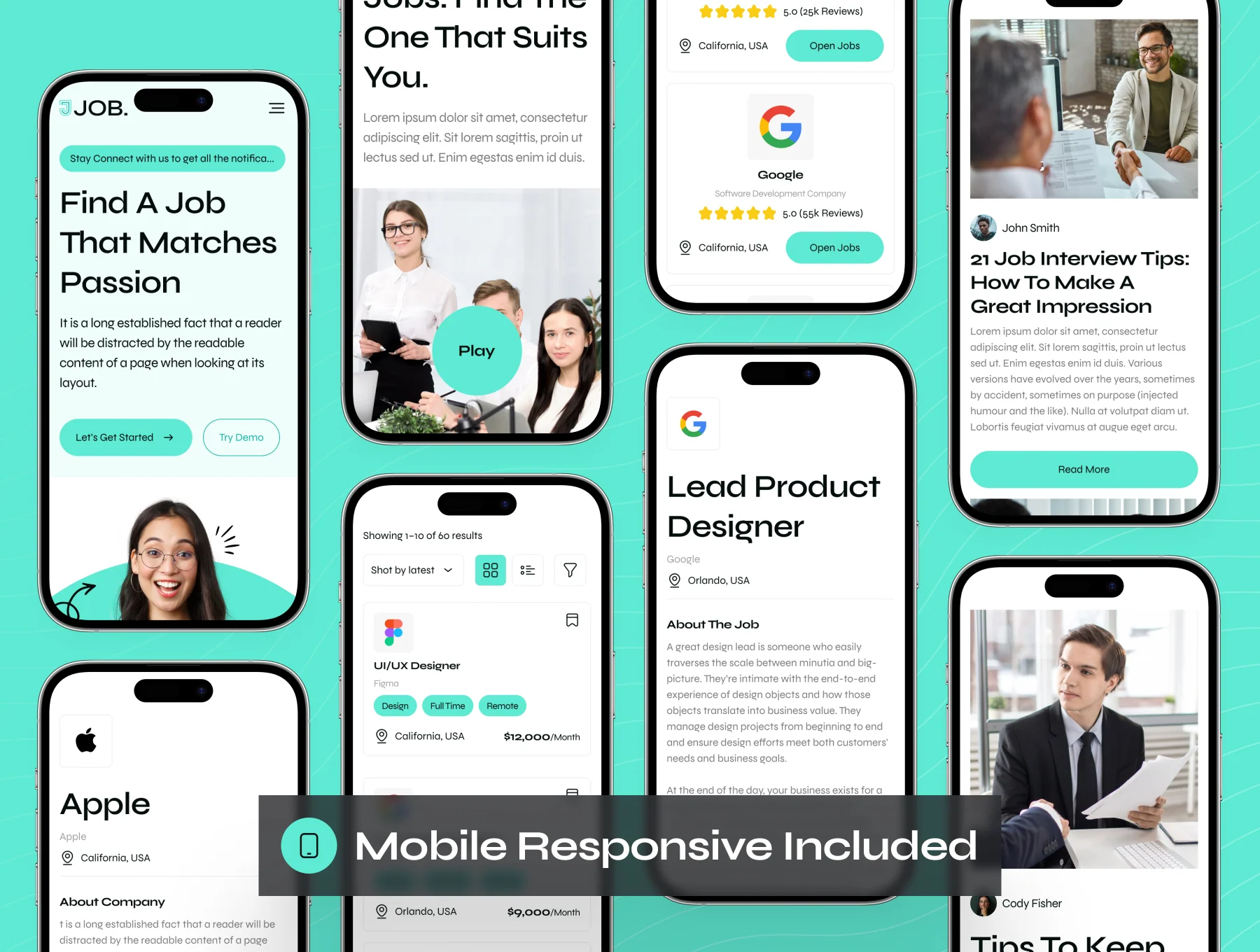 Job - Job Finder Website UI Kit 7