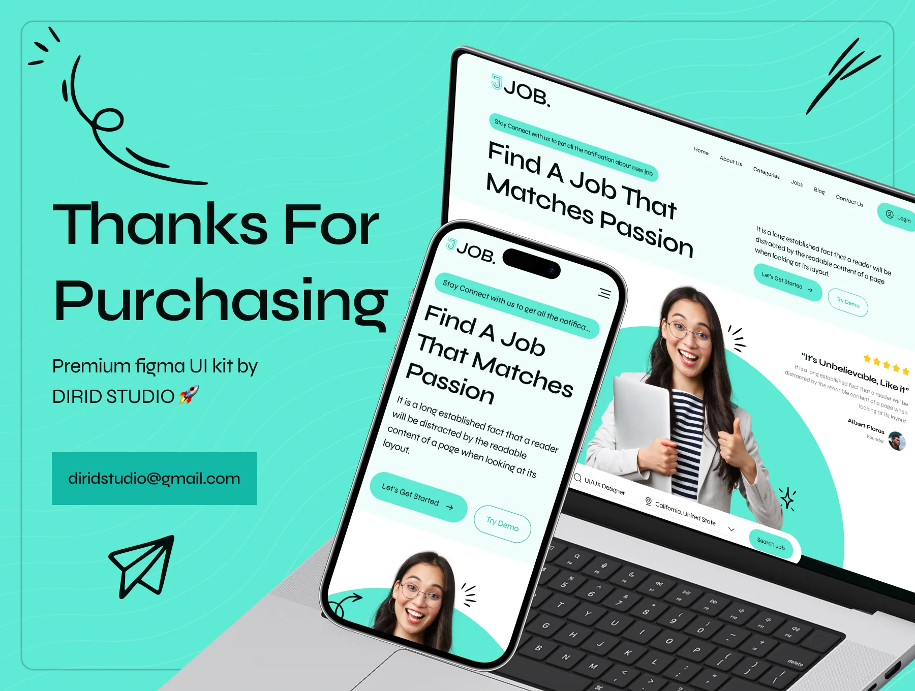 Job - Job Finder Website UI Kit 8
