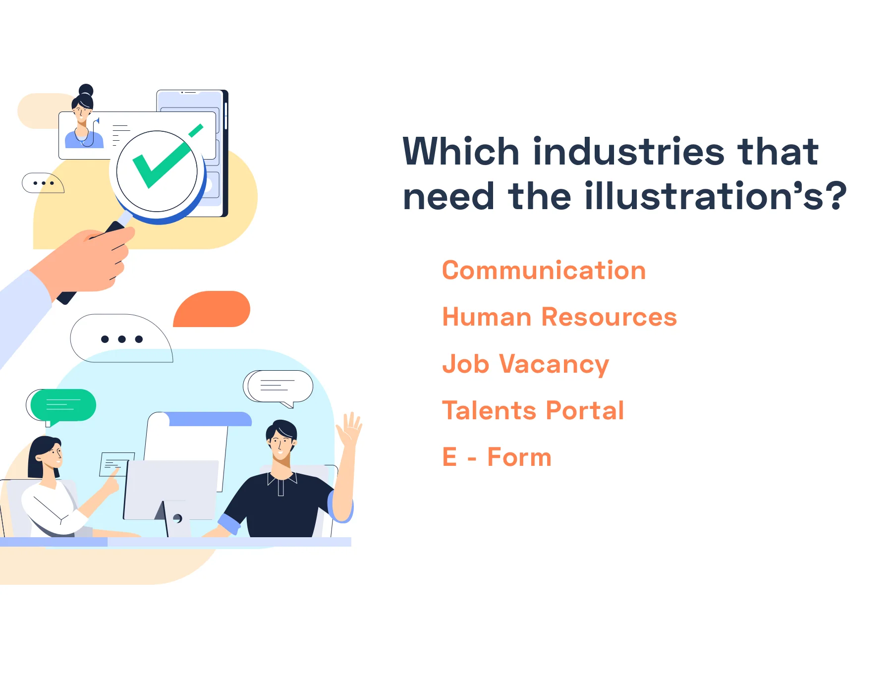 Job Seek Modern Illustrations 2