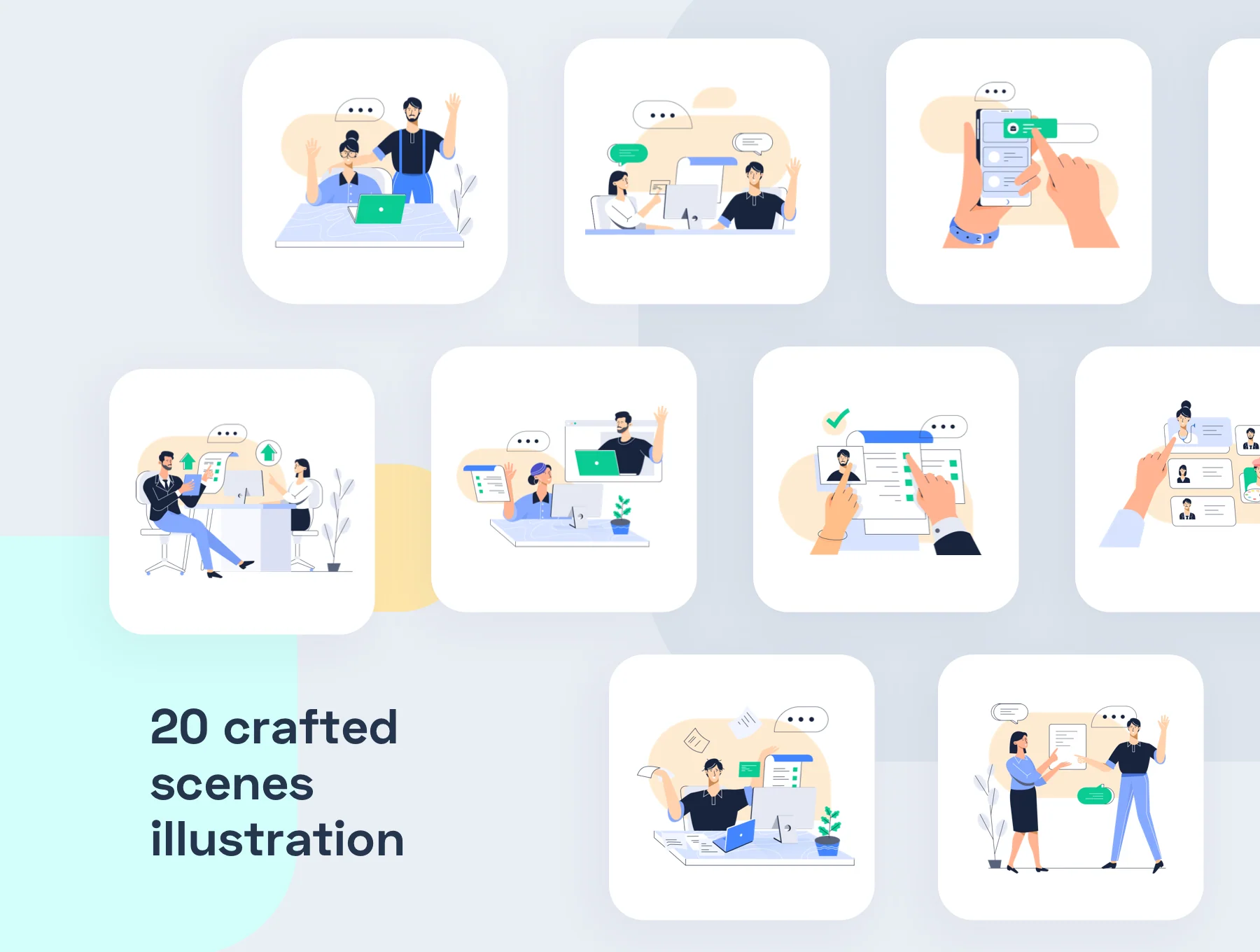Job Seek Modern Illustrations 3
