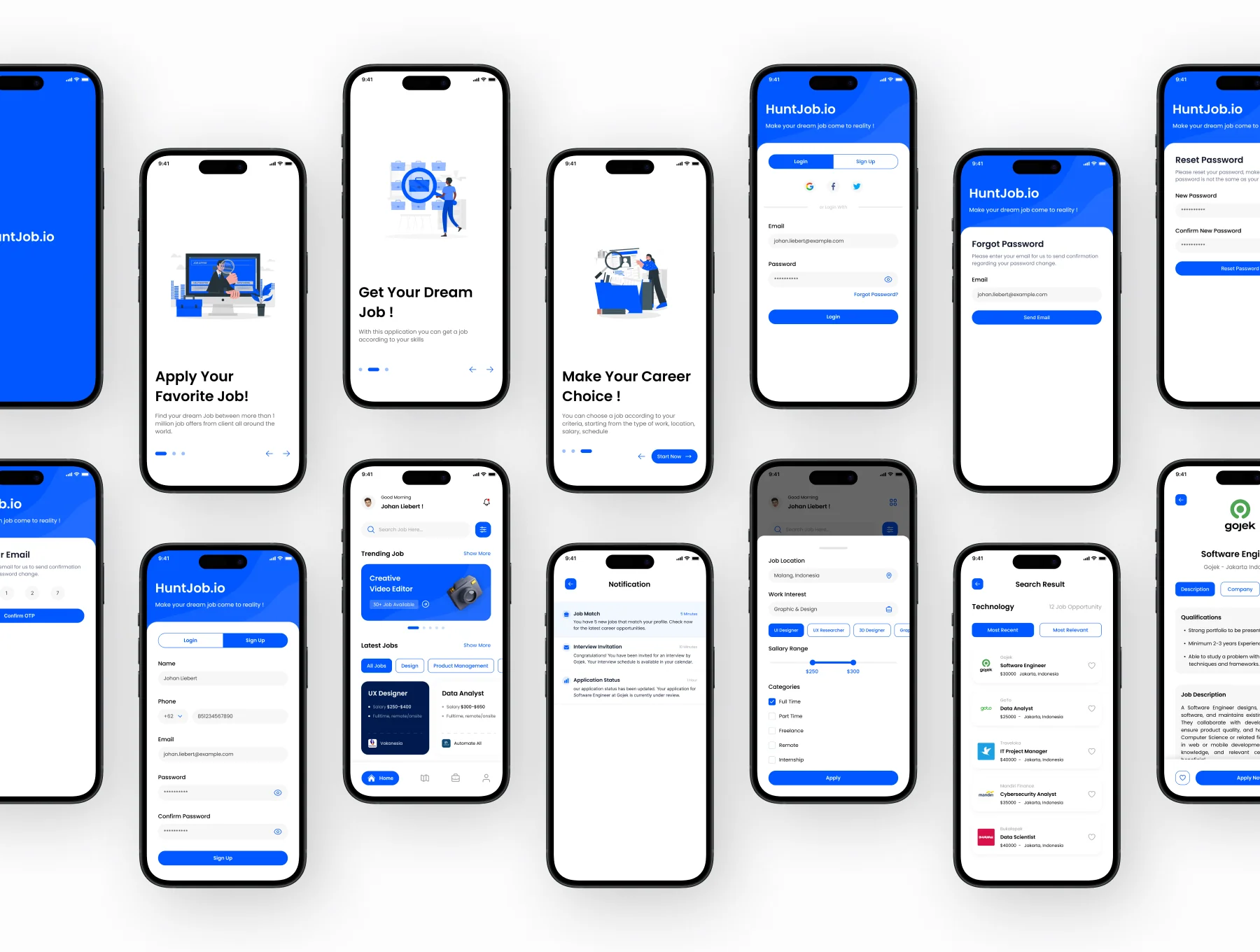 JobQuest.co Mobile App - UI Kit 6