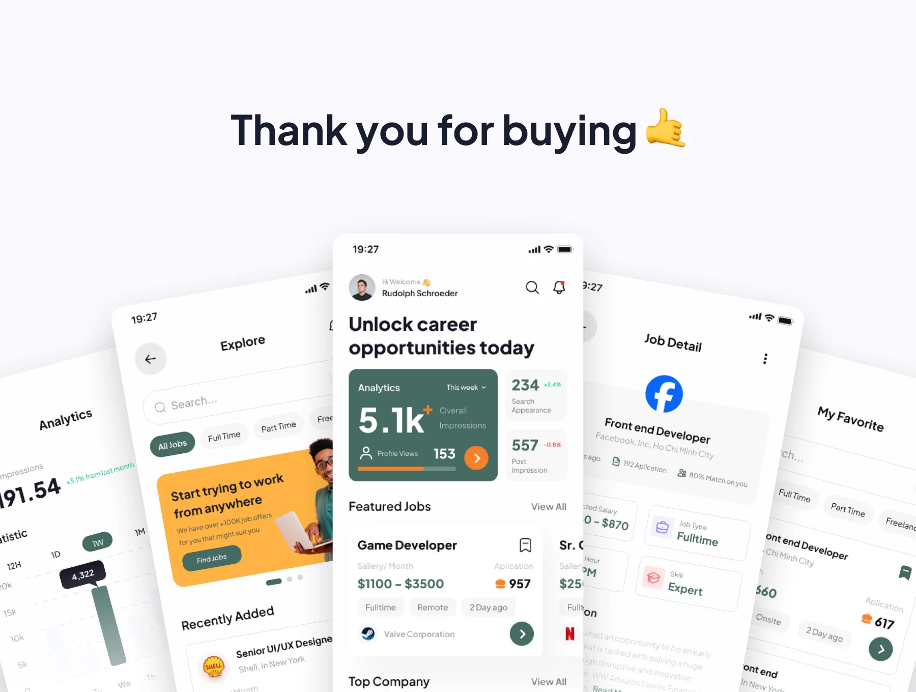 Jobbin - Jobs Finder App UI Kits 6