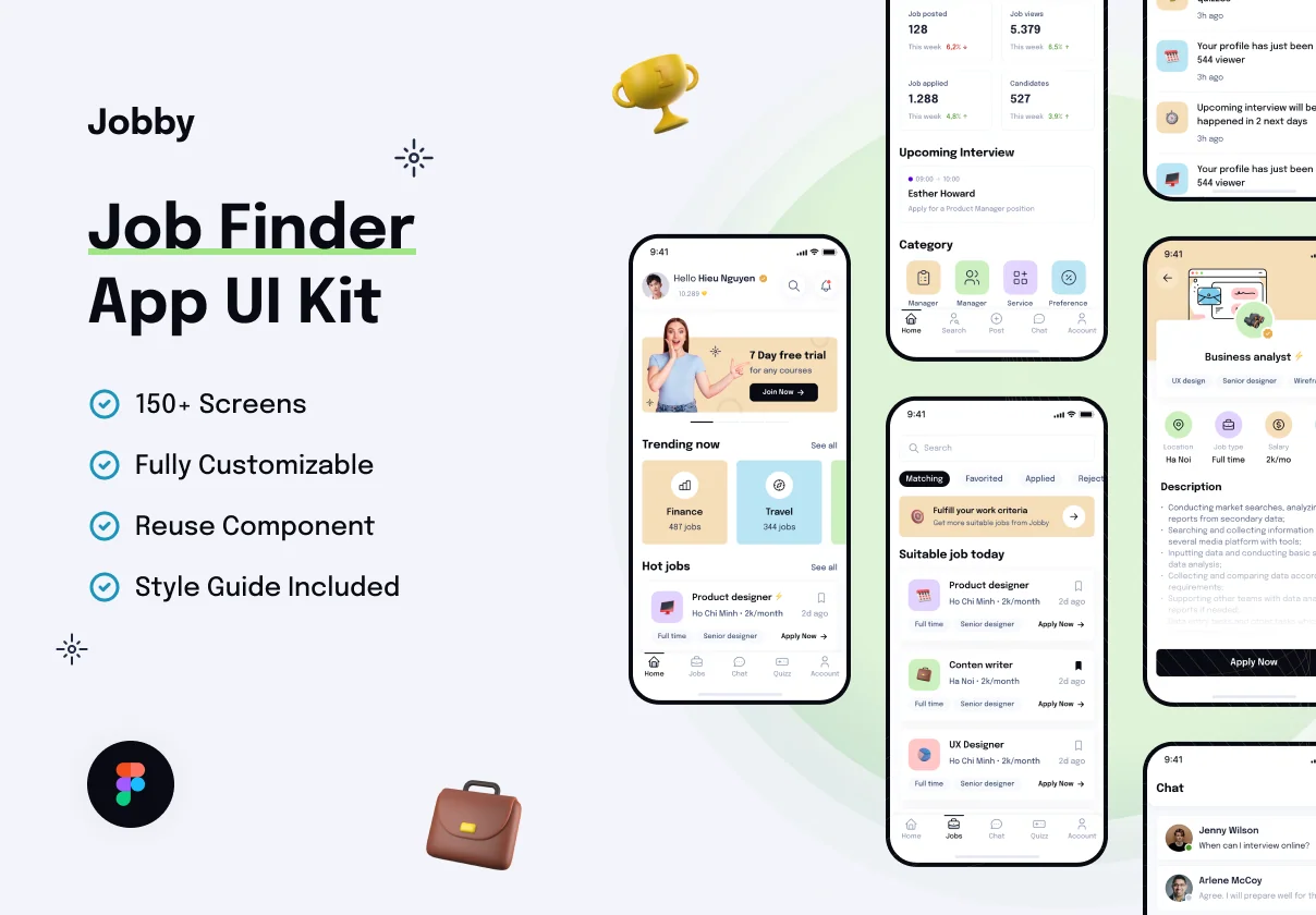 Jobby - Job Finder App UI Kit