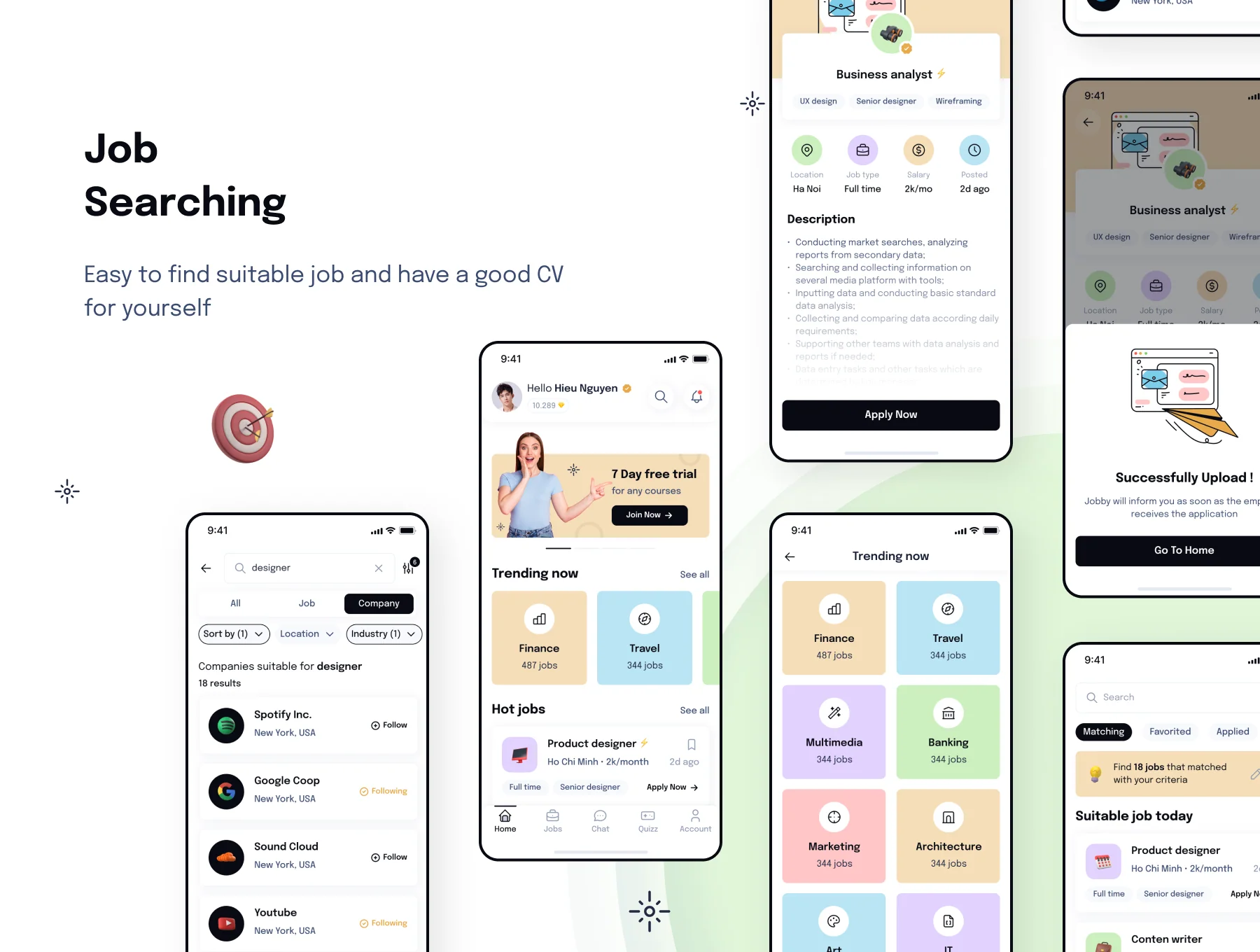 Jobby - Job Finder App UI Kit 4