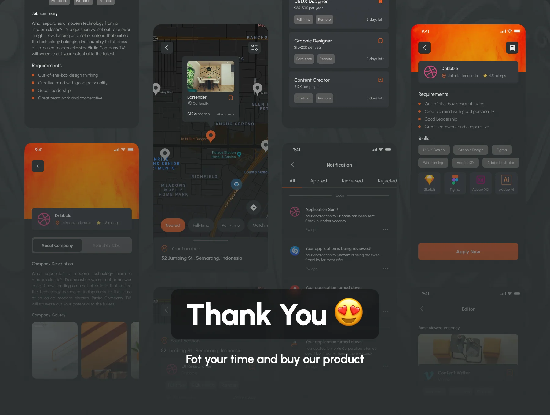 JobFinder - Job Finder App UI Kit + Code 7