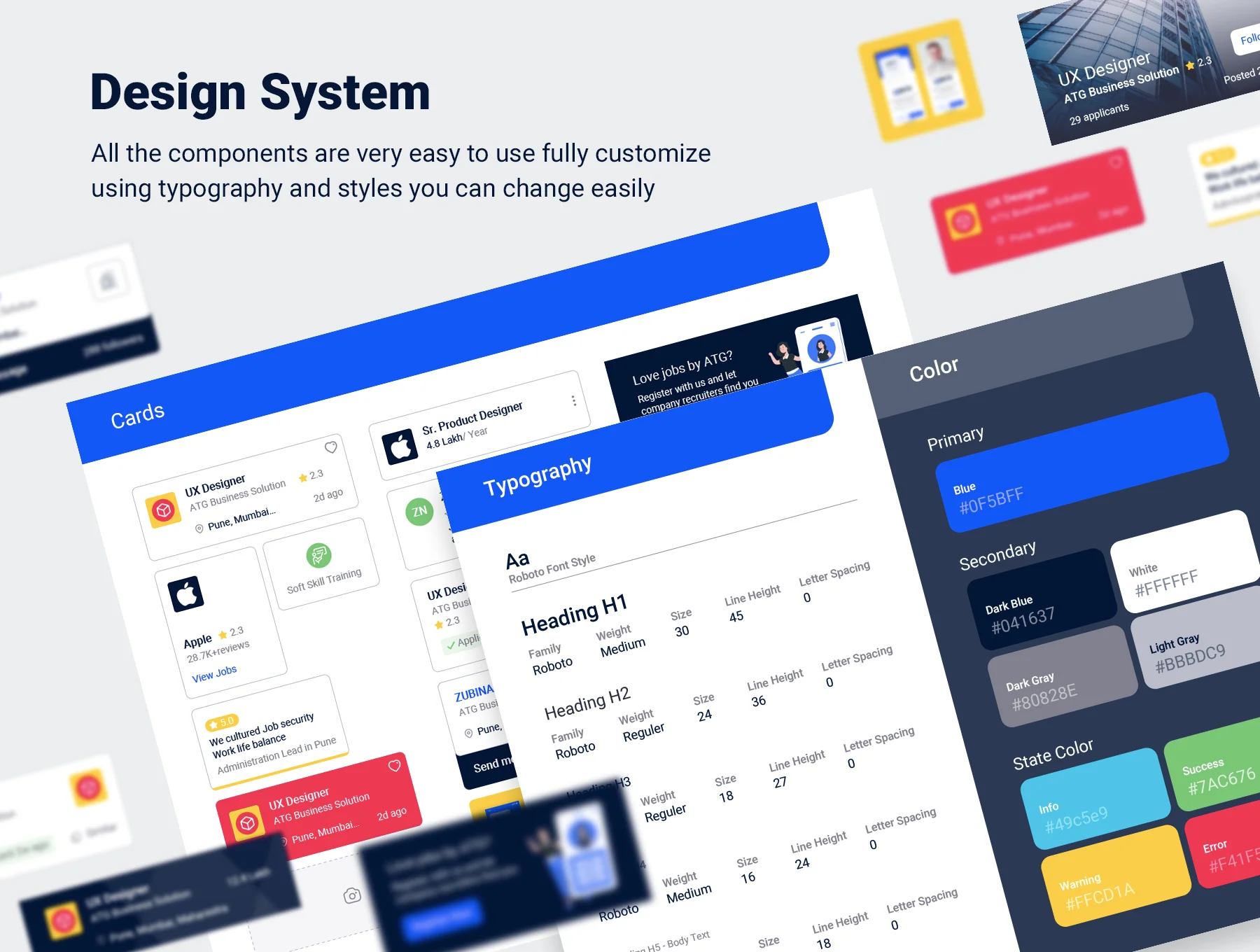 JobHub - Mobile App Ui Kit Template 5