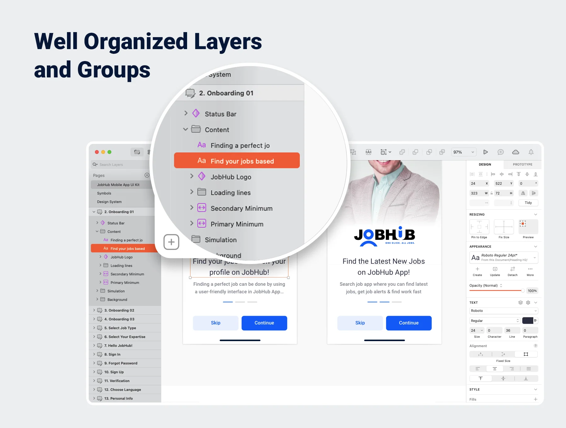 JobHub - Mobile App Ui Kit Template 6