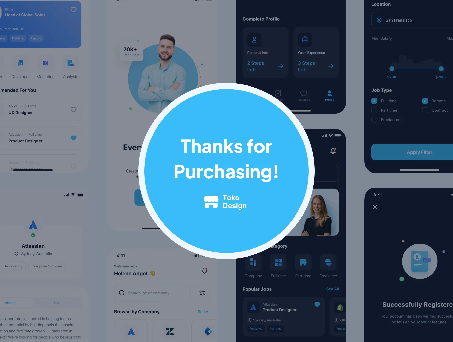 Jobhunt - Job Finder App UI Kit 6