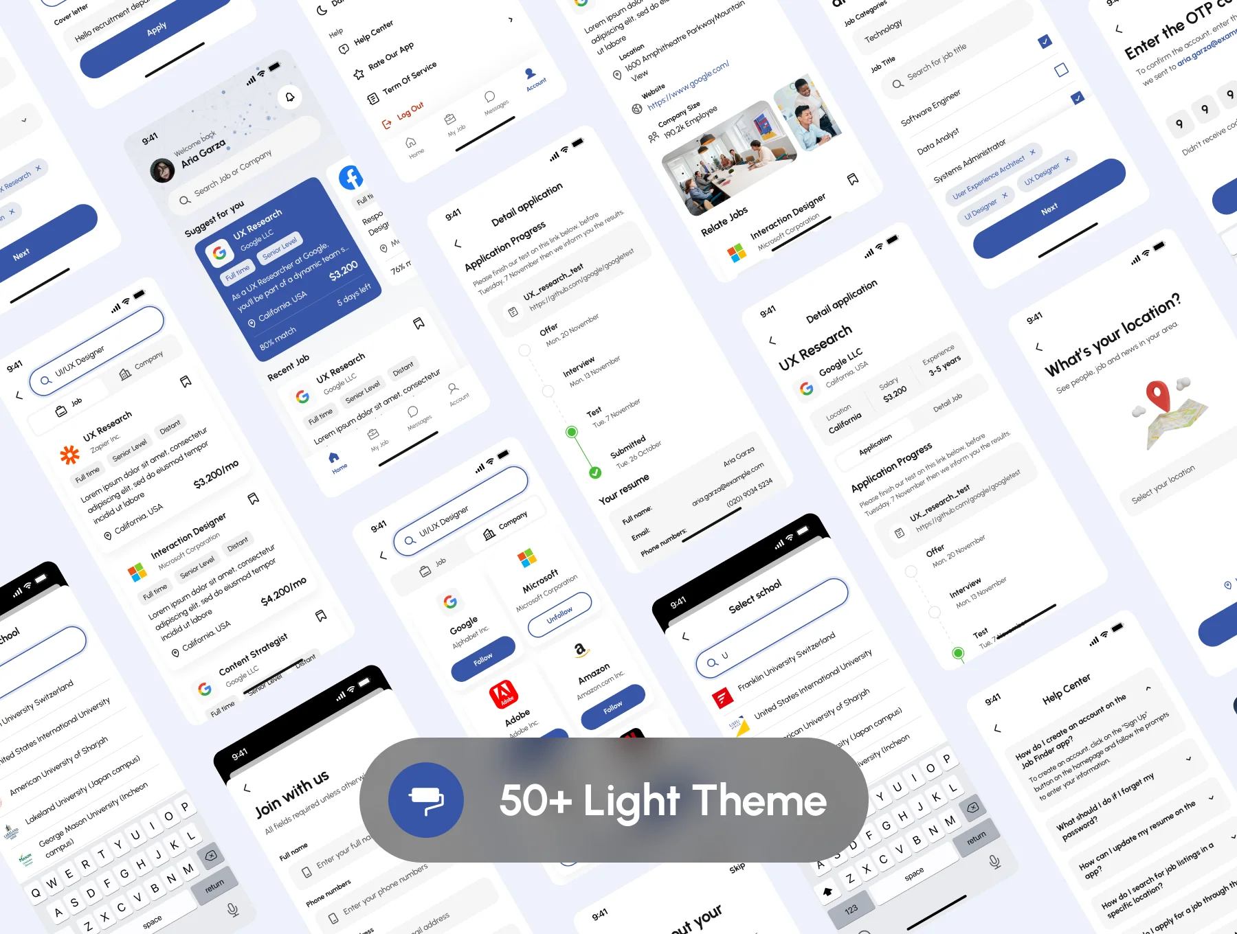 JobHunt - Job Finder Mobile App UI Kit 5