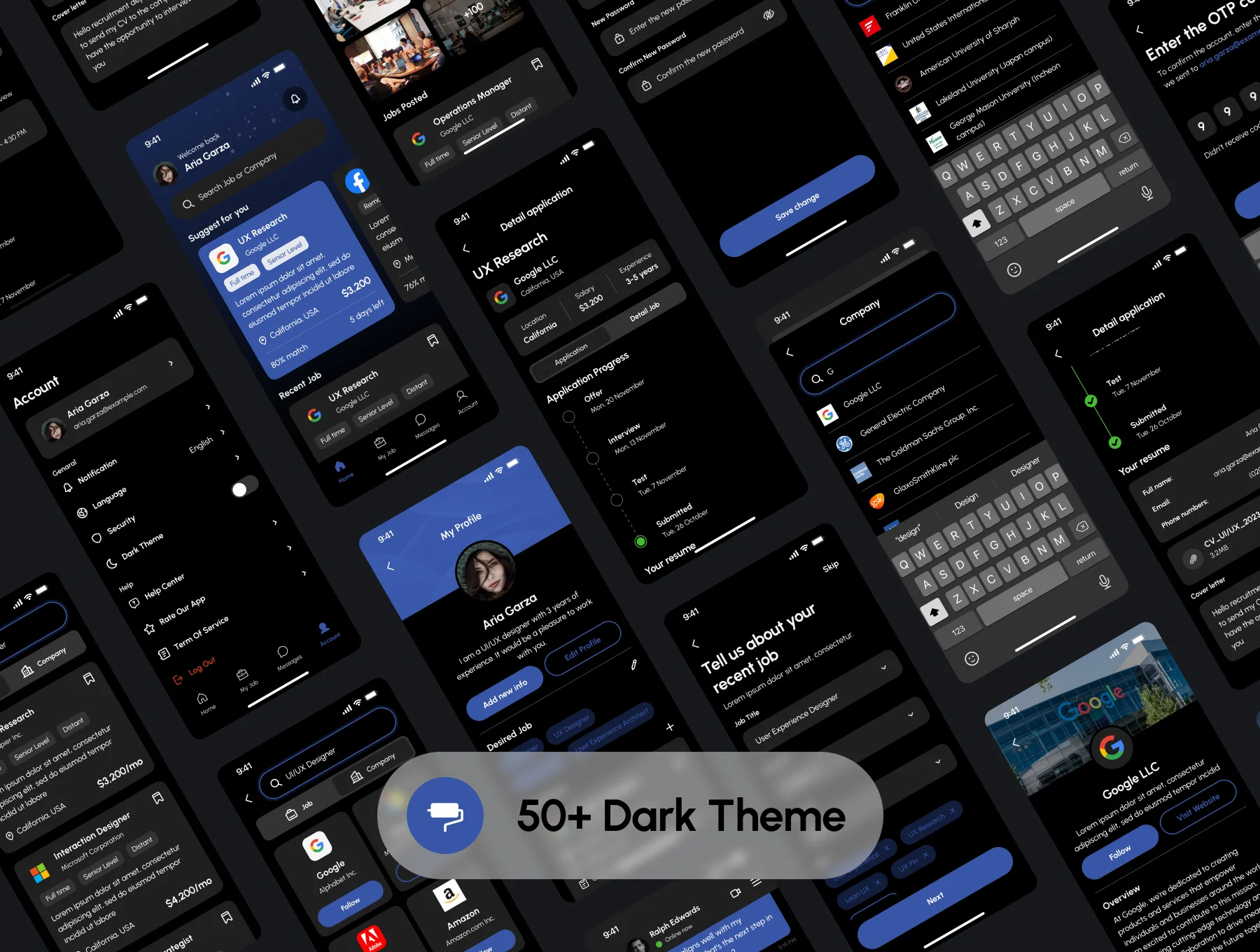 JobHunt - Job Finder Mobile App UI Kit 6
