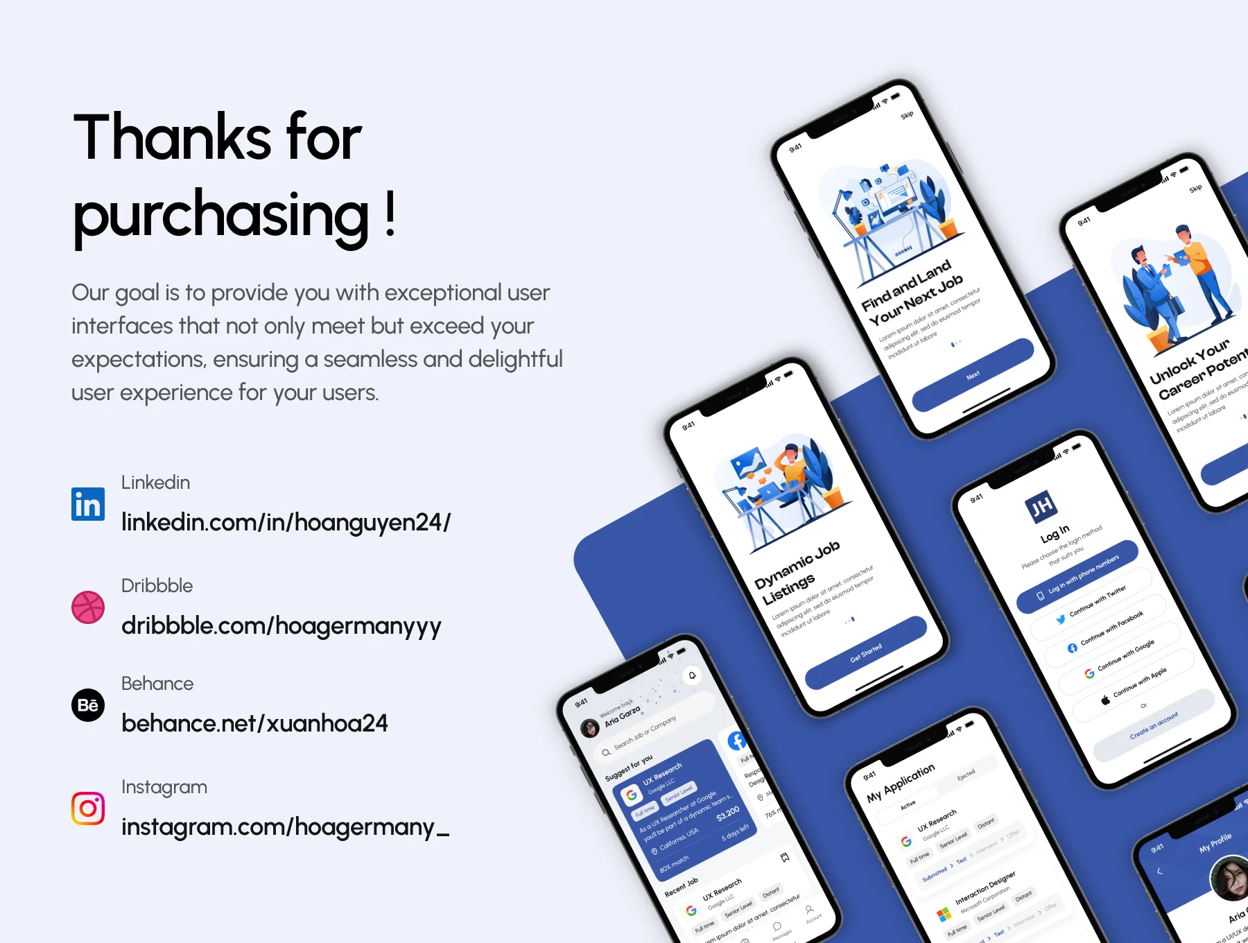 JobHunt - Job Finder Mobile App UI Kit 8