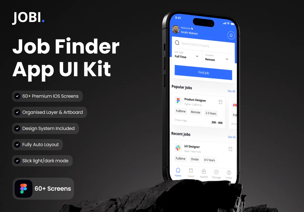 Jobi - Job Finder App UI Kit