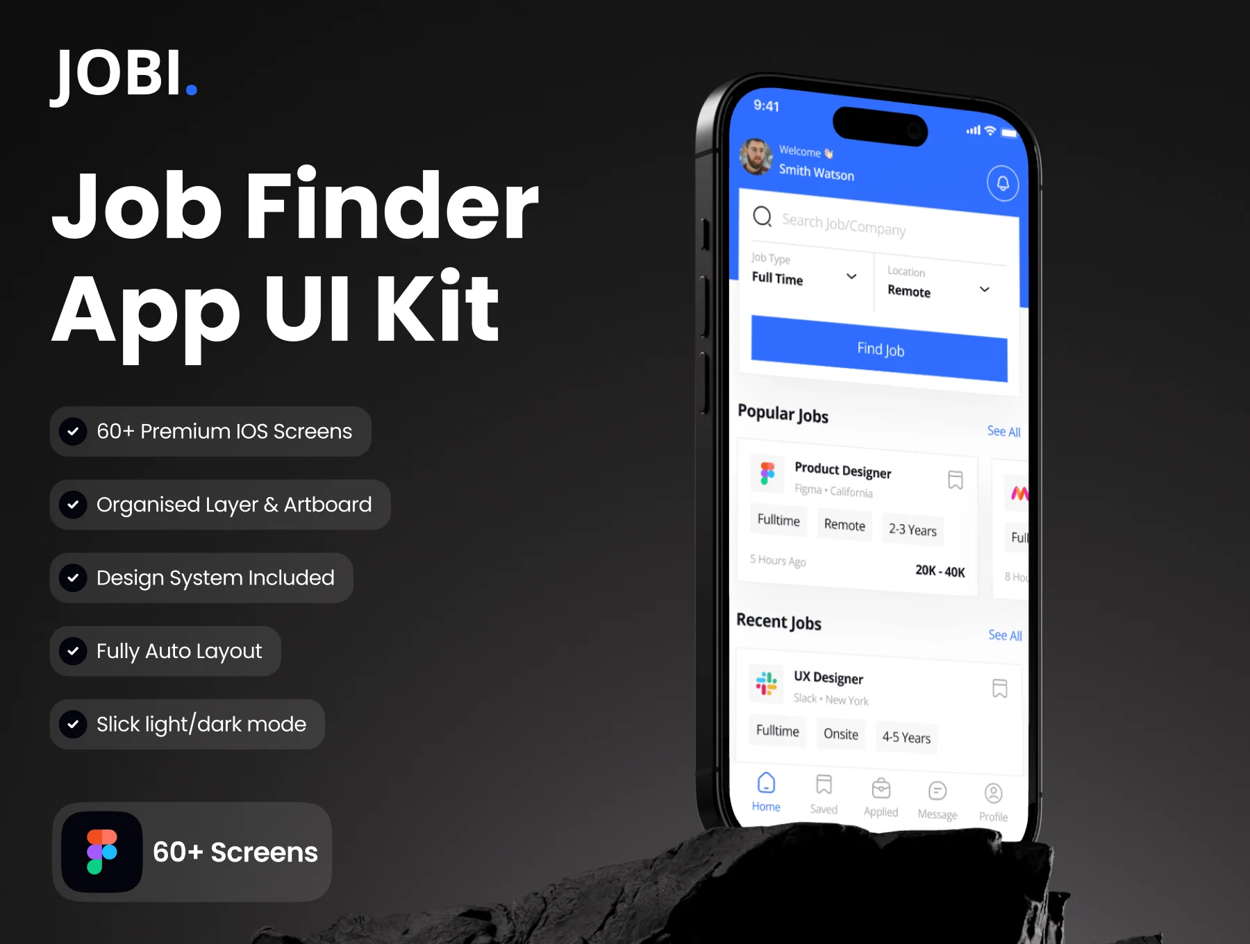 Jobi - Job Finder App UI Kit