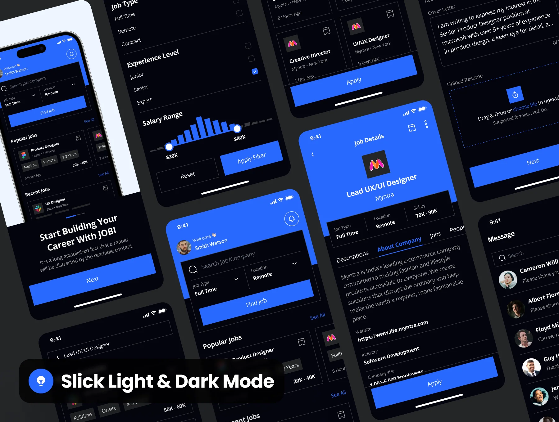 Jobi - Job Finder App UI Kit 4