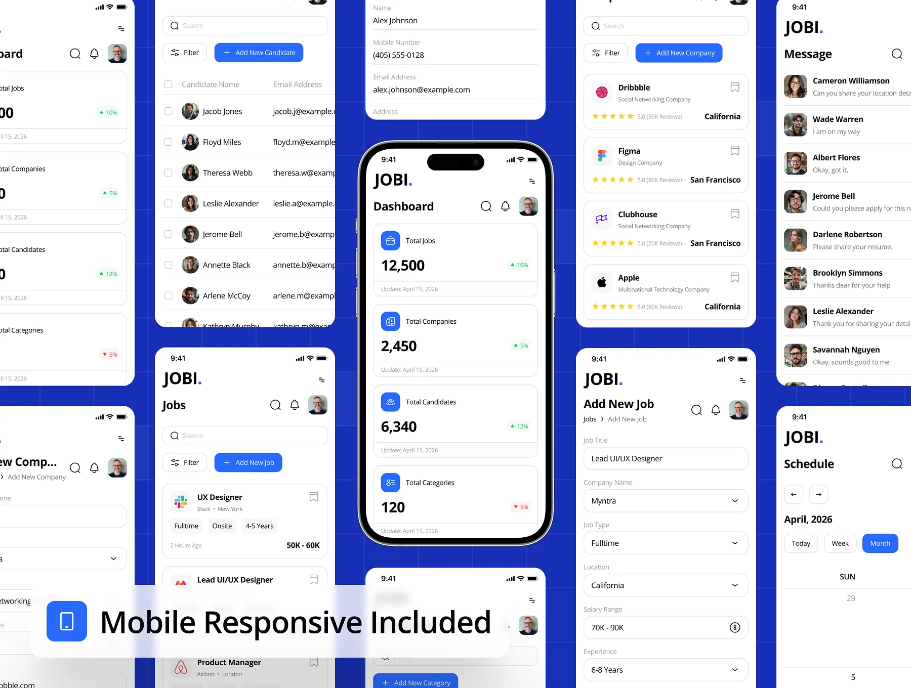 Jobi - Job Finder Dashboard Admin UI Kit 7