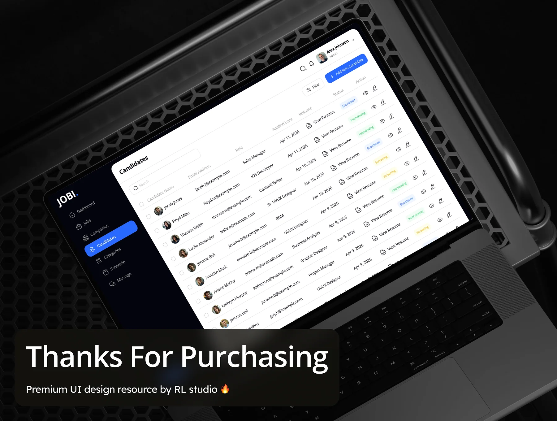 Jobi - Job Finder Dashboard Admin UI Kit 8