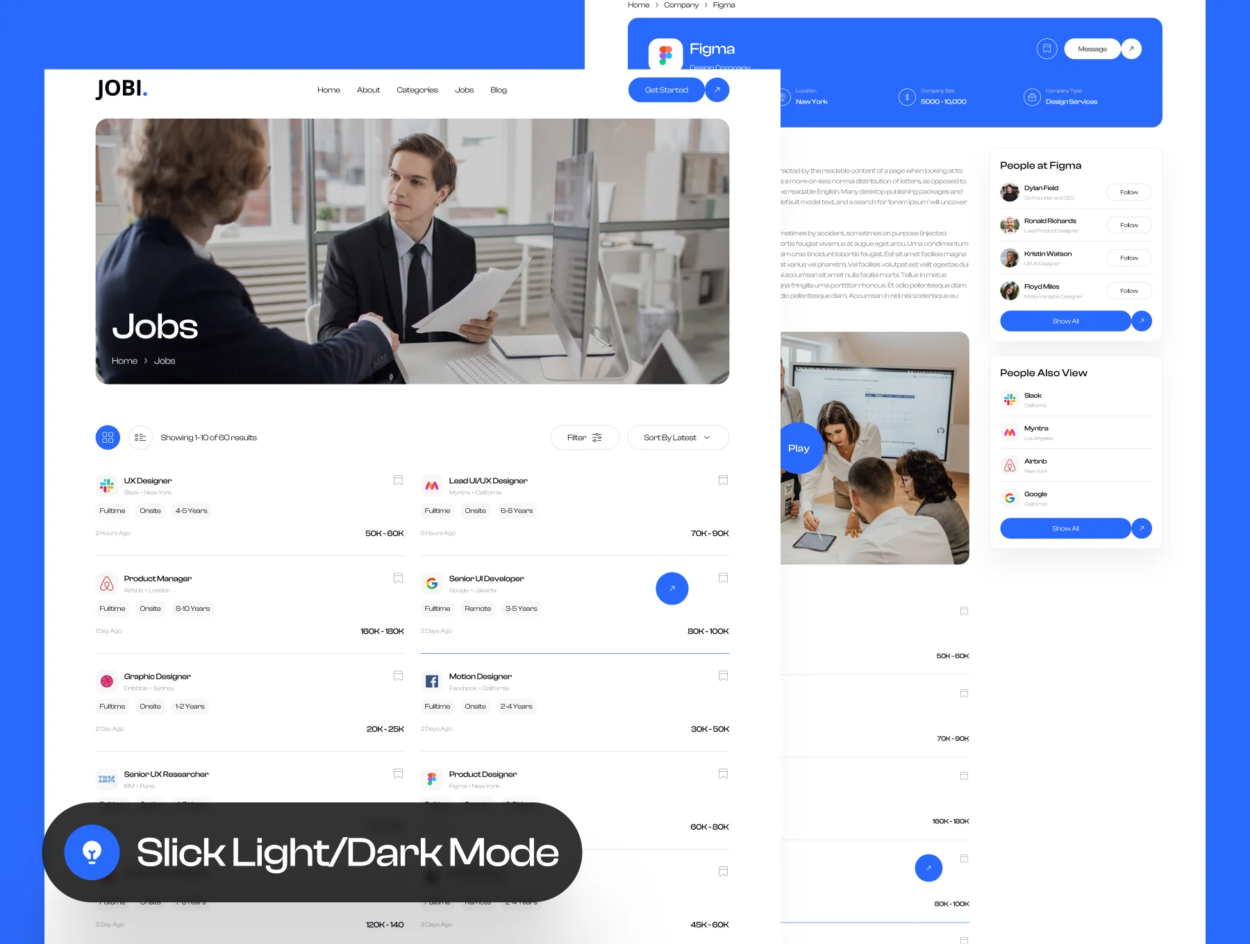 JOBI - Job Finder Website UI Kit 4