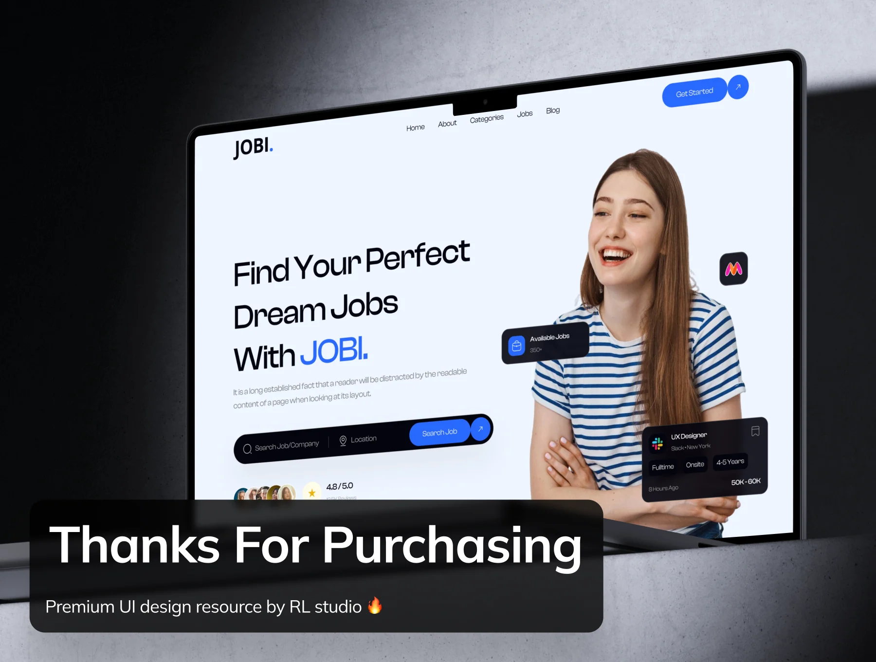 JOBI - Job Finder Website UI Kit 8