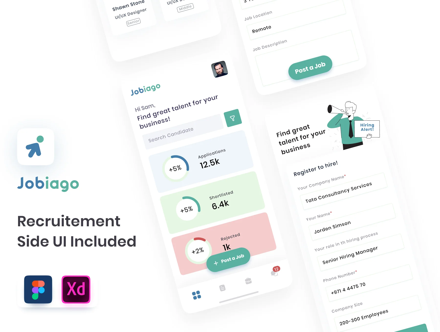 Jobiago - Premium Job Finder App UI Kit 5