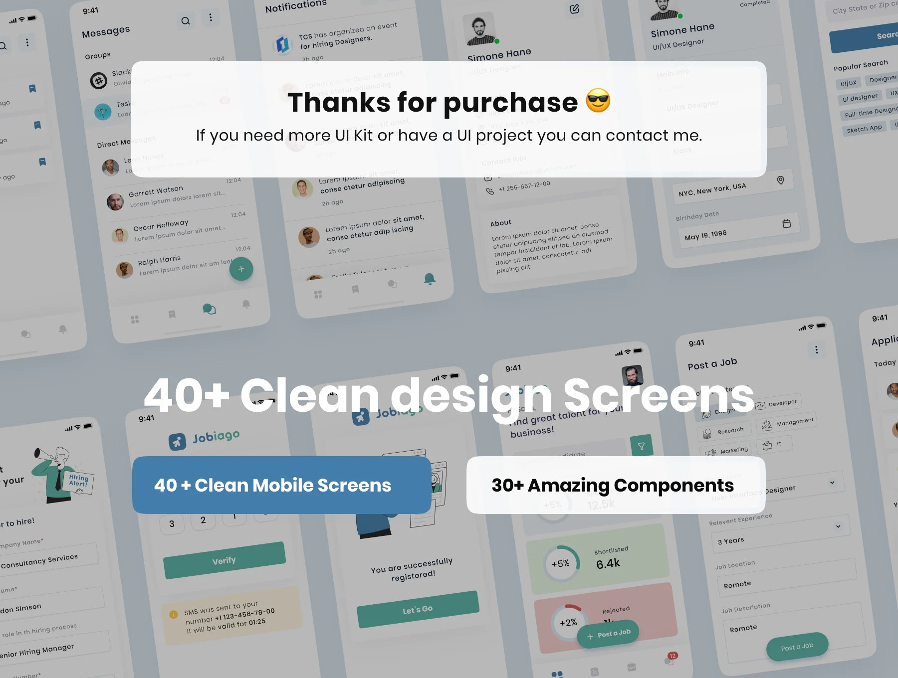 Jobiago - Premium Job Finder App UI Kit 6